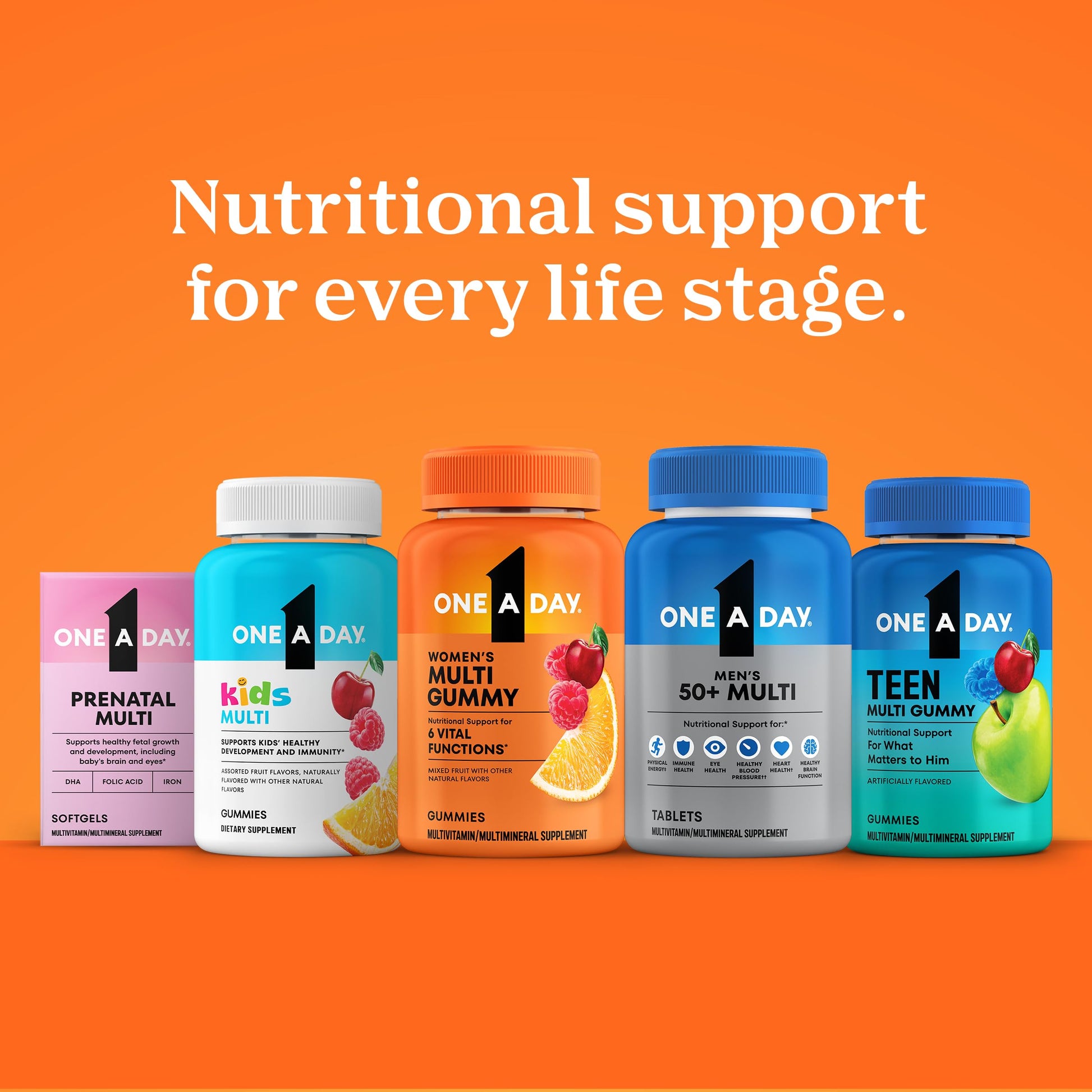 One A Day Multivitamin for Women 50 and Over Tablets, Womens Multivitamin 50 plus with Vitamins D, C, E, Zinc & Biotin, Daily Vitamins ONE A DAY uk supplements