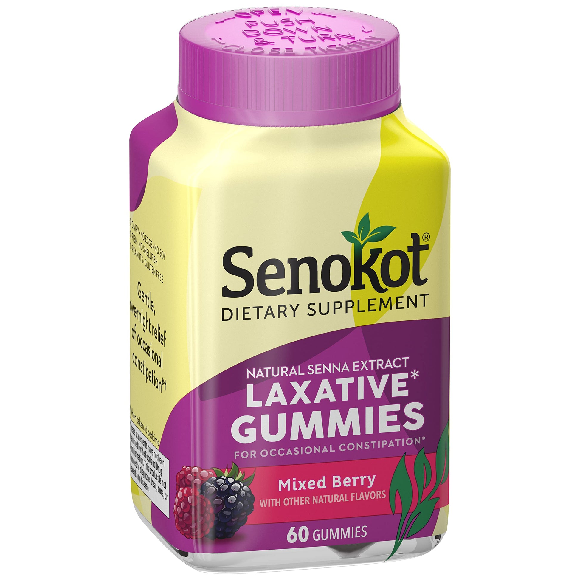 Senokot Dietary Supplement Laxative Gummies, Natural Senna Extract, Gentle, Overnight Relief Senokot uk supplements