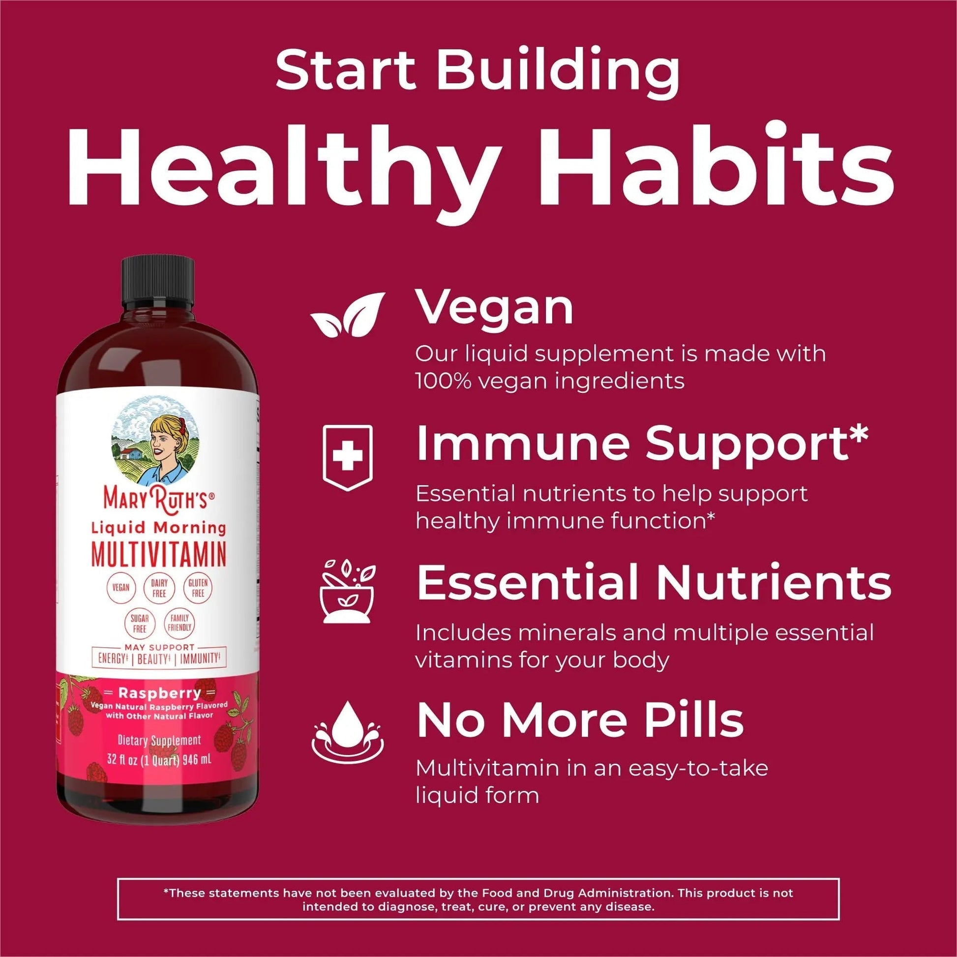 MaryRuth Organics Morning Multivitamin Hair Growth Bundle MARYRUTH'S uk supplements