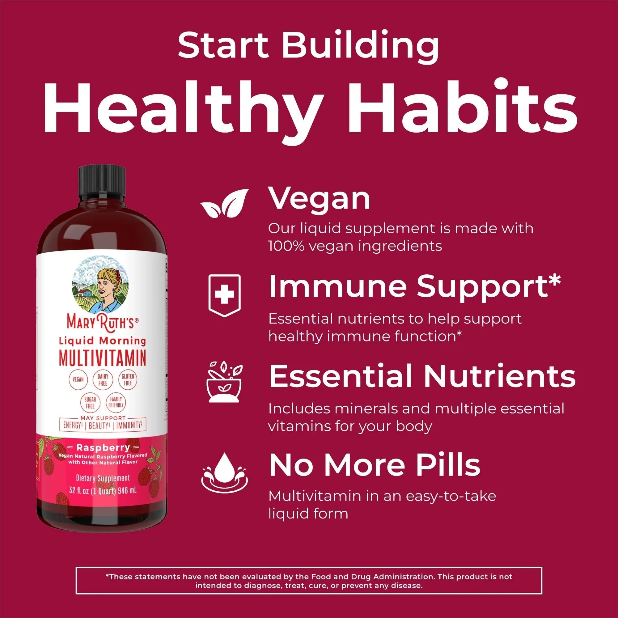 MaryRuth Organics Morning Multivitamin Hair Growth Bundle MARYRUTH'S uk supplements