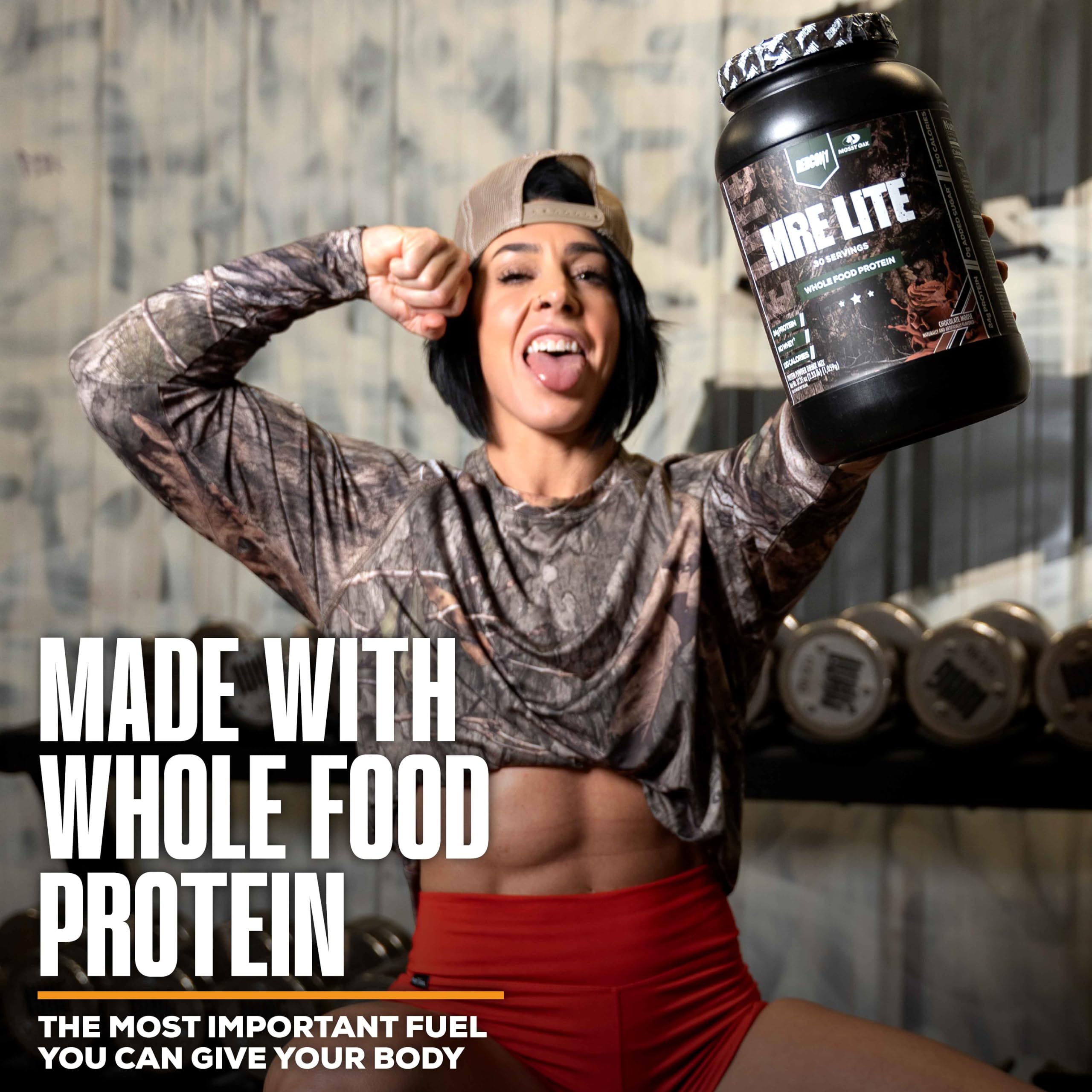 REDCON1 x Mossy Oak MRE Lite Whole Food Protein Powder, Chocolate Moose - Low Carb REDCON1 uk supplements