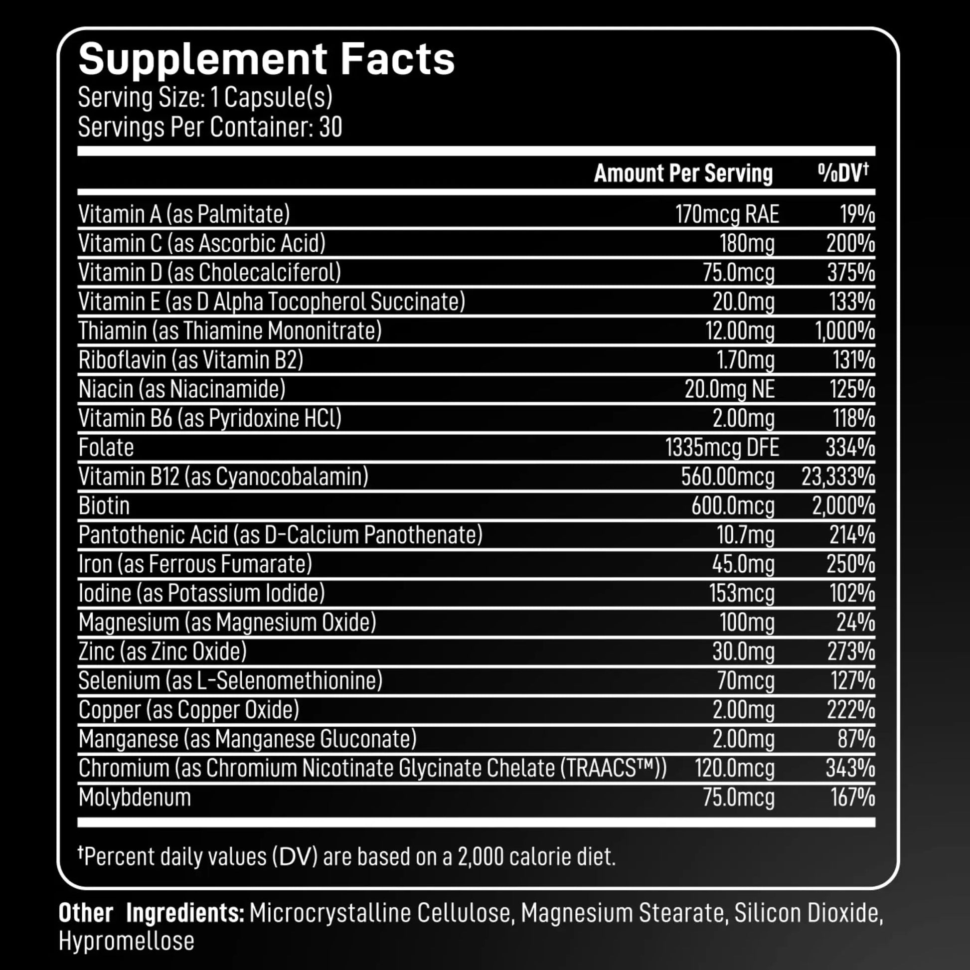 Bariatric Multivitamin with Iron 45mg for Women & Men - 21-in-1 Essential Post Gastric Bypass and Gastric Sleeve Vitamins A,C,D,E, B Complex BIOACTIVE LABS uk supplements