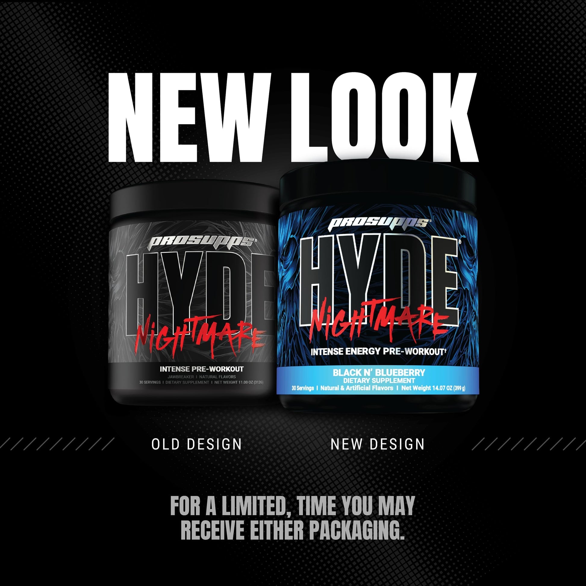 PROSUPPS Hyde Nightmare Pre-Workout Powder Energy Drink - Intense Energy, Mental PROSUPPS uk supplements