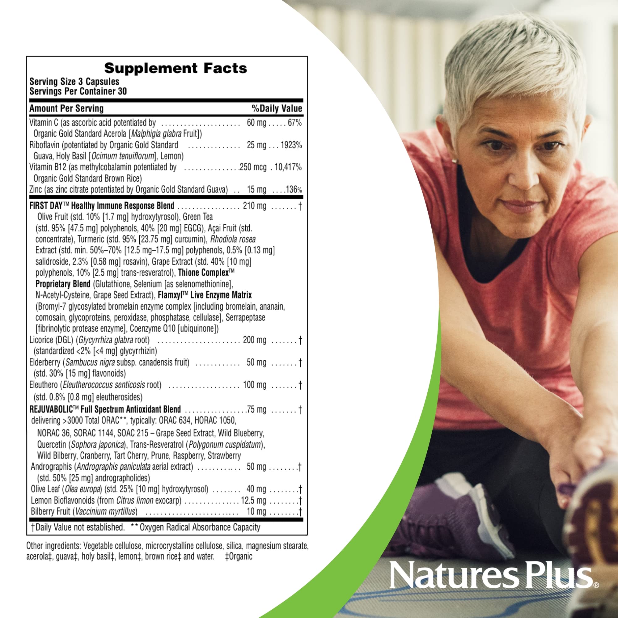 NaturesPlus AgeLoss Lung Support - 90 Capsules - Vegetarian, Gluten Free - 30 Servings NaturesPlus uk supplements