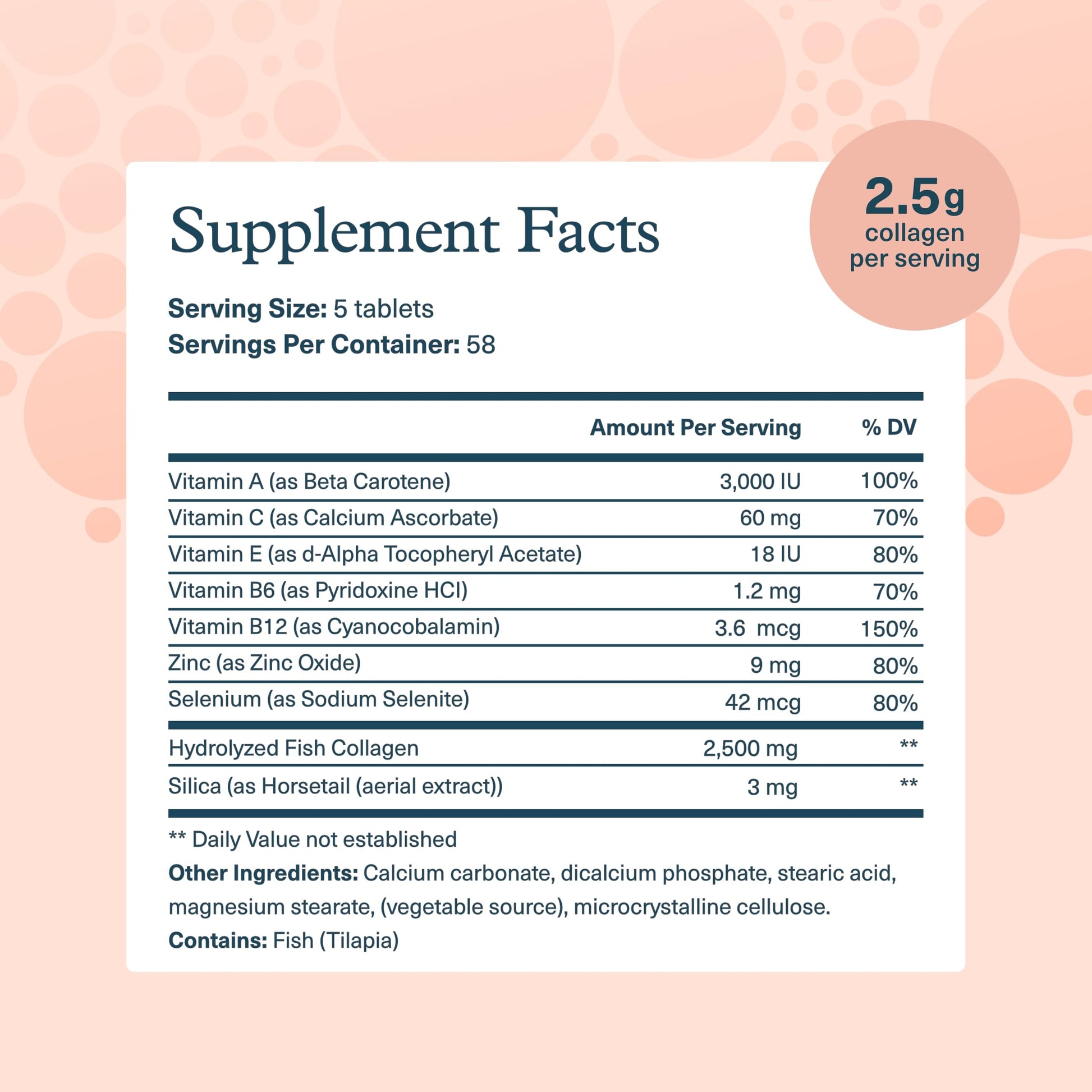 Youtheory Marine Collagen Tablets - 2,500 mg Fish-Sourced Collagen Peptides- with Vitamins A, C, E, B6 & B12 - Supports Joint & Nail Health* - Highly Absorbable - 290 Tablets (58-Day Supply) Youtheory uk supplements