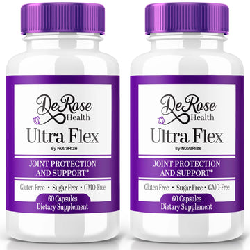 (2 Pack) Ultra Flex Capsules, Advanced Joint Support Supplement, Ultra Flex Natural Joint Health Formula, Max Strength Pills for Joint Wellness and Mobility, UltraFlex Vitamin Reviews (120 Capsules) NutraRize uk supplements