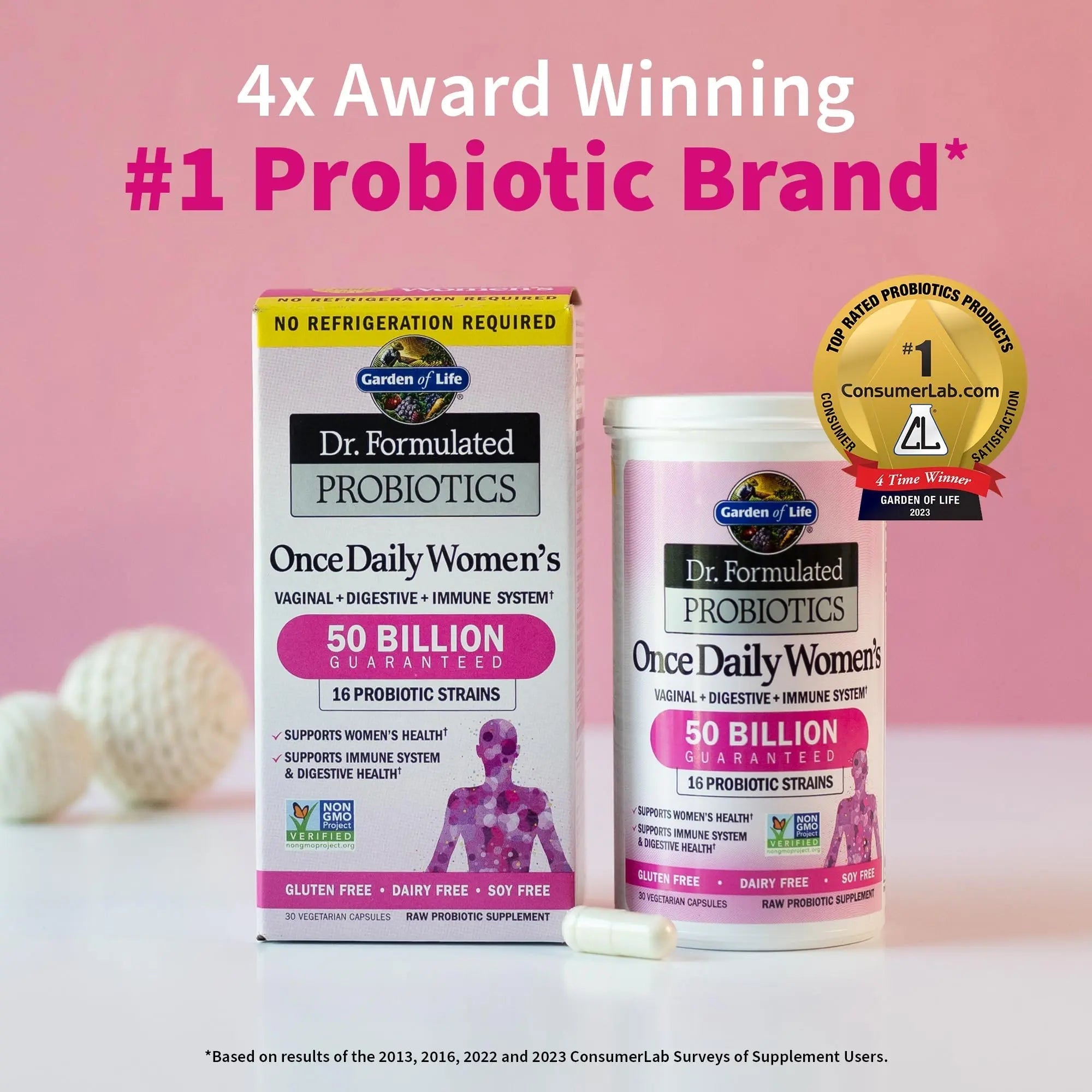 Garden of Life Multivitamin Family Formula 120 Capsules & Dr Formulated Probiotics for Women 30 Capsules Bundle Garden of Life uk supplements