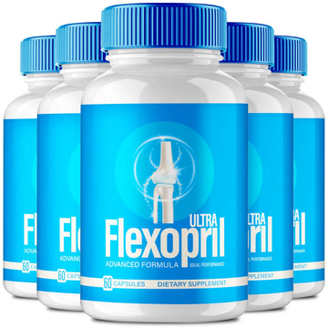 Flexopril Ultra Joint Support Capsules, Official Flexopril Supplement Pills, All-Natural Formula to Fortify Bones and Bolster Flexibility - Maximum Strength, FlexoprilUltra Pills Reviews (5 Pack) IDEAL PERFORMANCE uk supplements