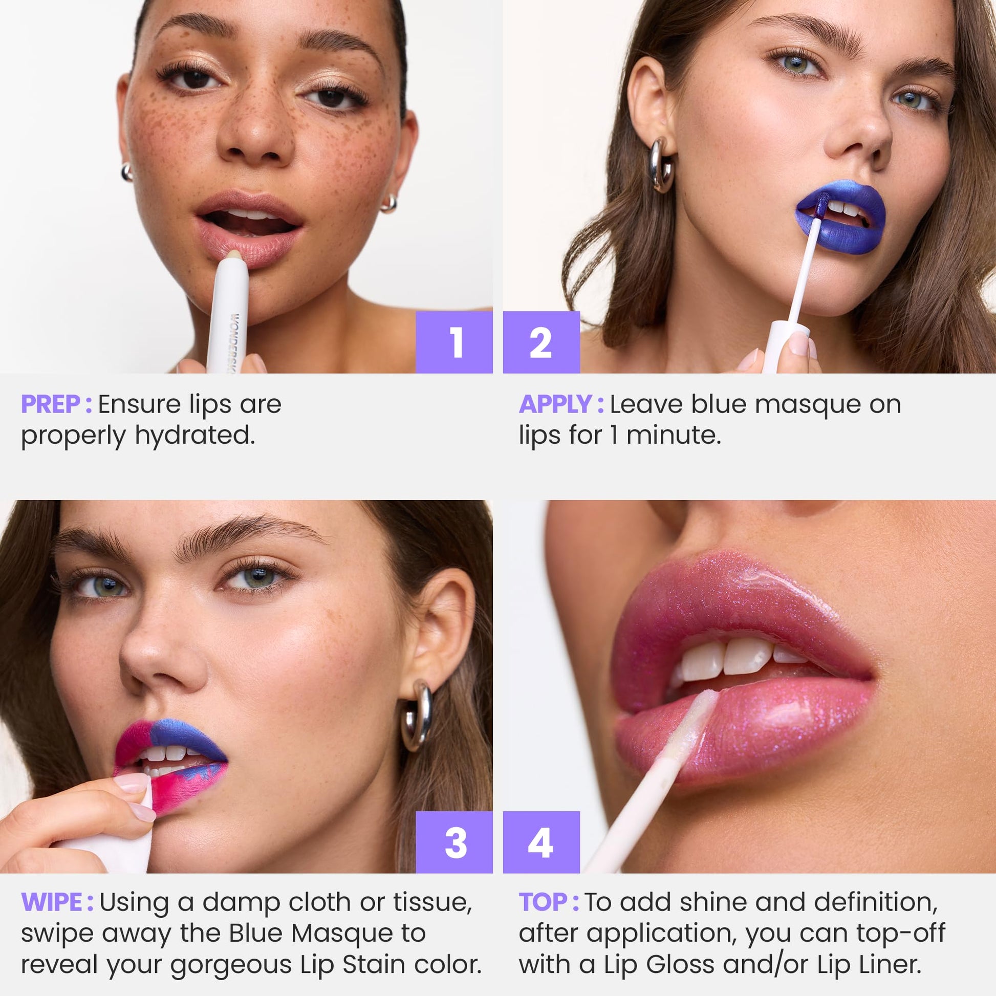 Wonderskin Wonder Blading All Day Lip Stain Peel Off Masque - Long Lasting, Waterproof and Transfer Proof Nude Lip Tint, Matte Finish Peel Off Lip Stain (Whimsical Masque) Wonderskin uk supplements