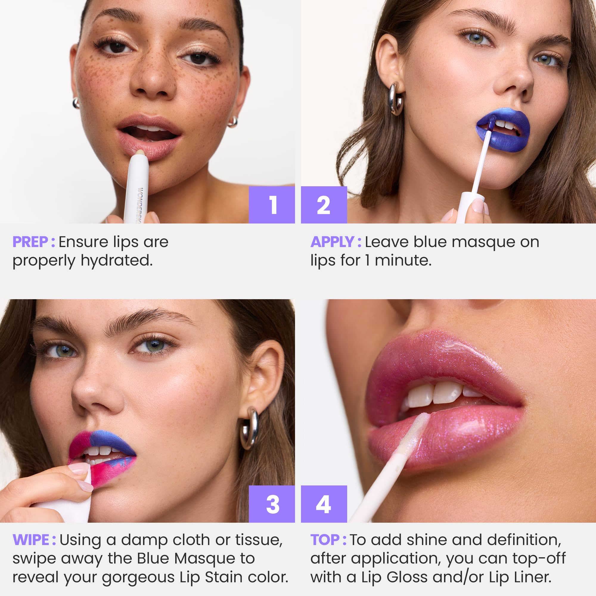 Wonderskin Wonder Blading All Day Lip Stain Peel Off Masque - Long Lasting, Waterproof and Transfer Proof Nude Lip Tint, Matte Finish Peel Off Lip Stain (Whimsical Masque) Wonderskin uk supplements