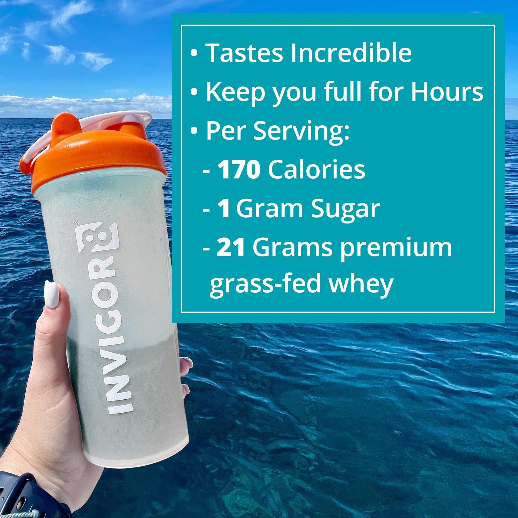 INVIGOR8 Superfood Grass Fed Whey Protein Isolate Shake French Vanilla Gluten-Free INVIGOR8 uk supplements
