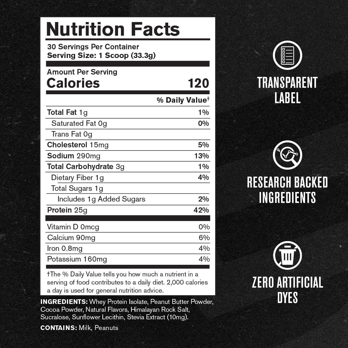 Jacked Factory Authentic ISO Grass Fed Whey Protein Isolate Powder - Low Carb, Non-GMO Muscle Building Protein w/No Fillers, Post Workout Recovery, Chocolate Peanut Butter - 25 Servings Jacked Factory uk supplements