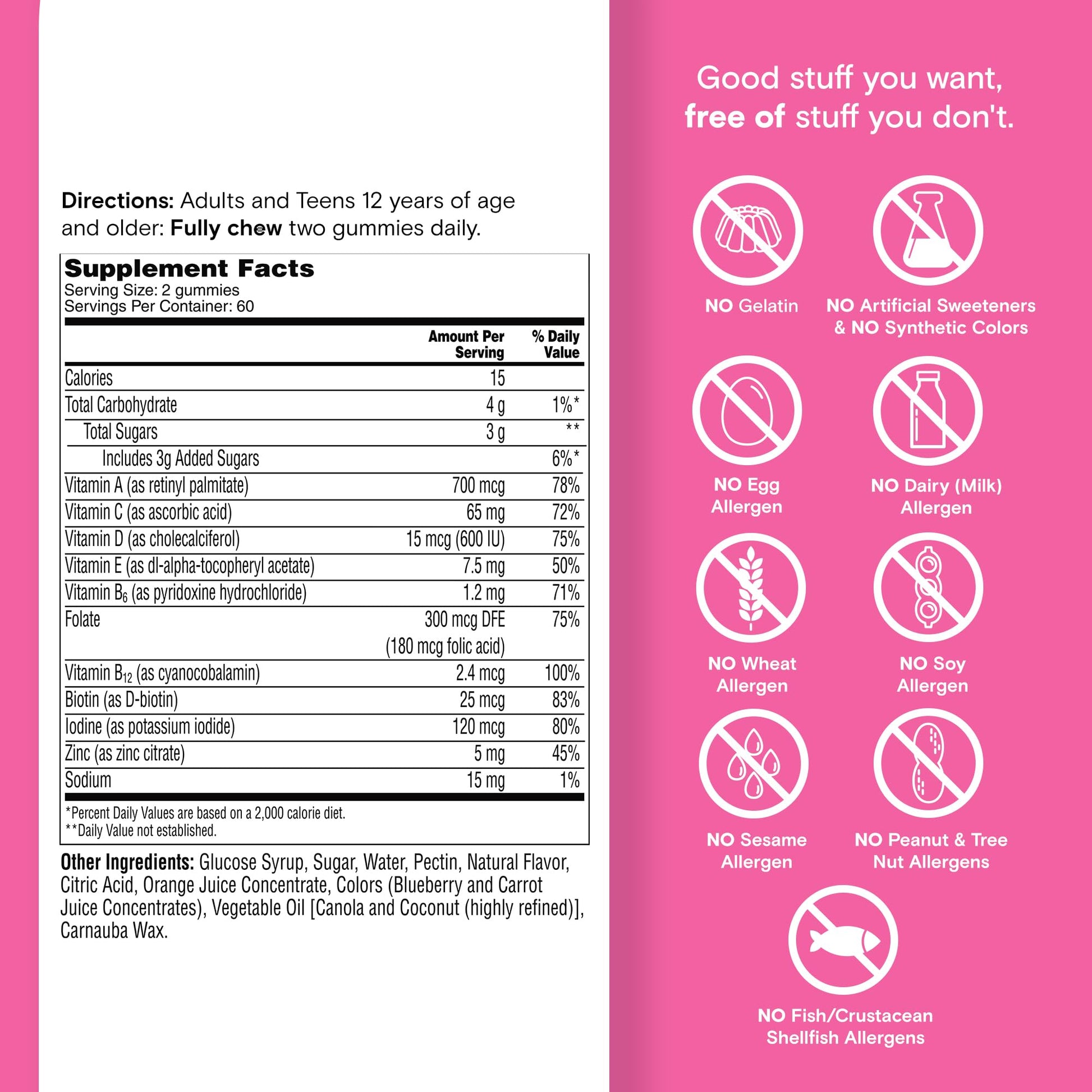 One A Day Teen Girl’s Daily Essentials Multivitamin Gummies, Teen Girl Multivitamins with Biotin, Vitamin B12 and B6, Vitamin C ONE A DAY uk supplements
