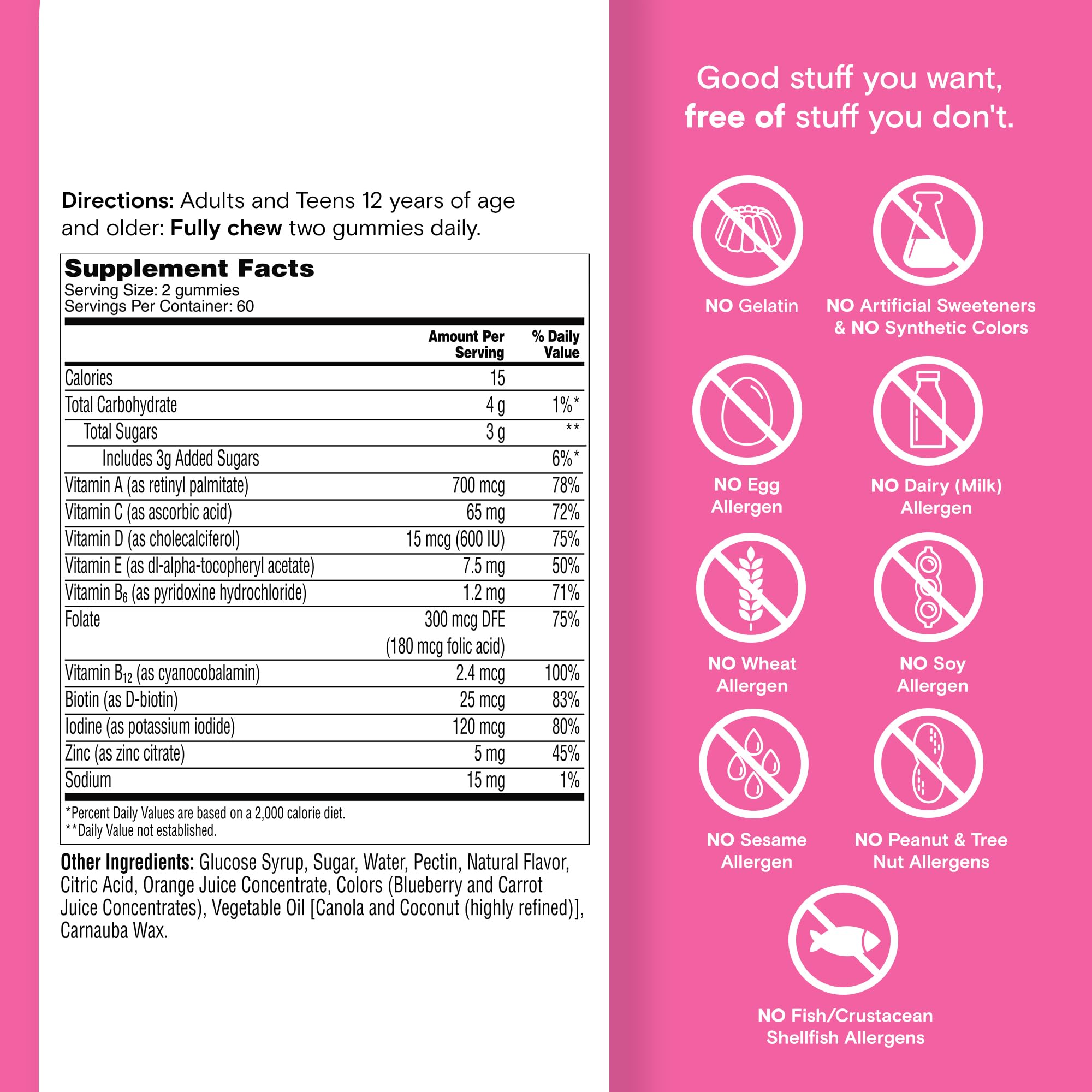 One A Day Teen Girl’s Daily Essentials Multivitamin Gummies, Teen Girl Multivitamins with Biotin, Vitamin B12 and B6, Vitamin C ONE A DAY uk supplements