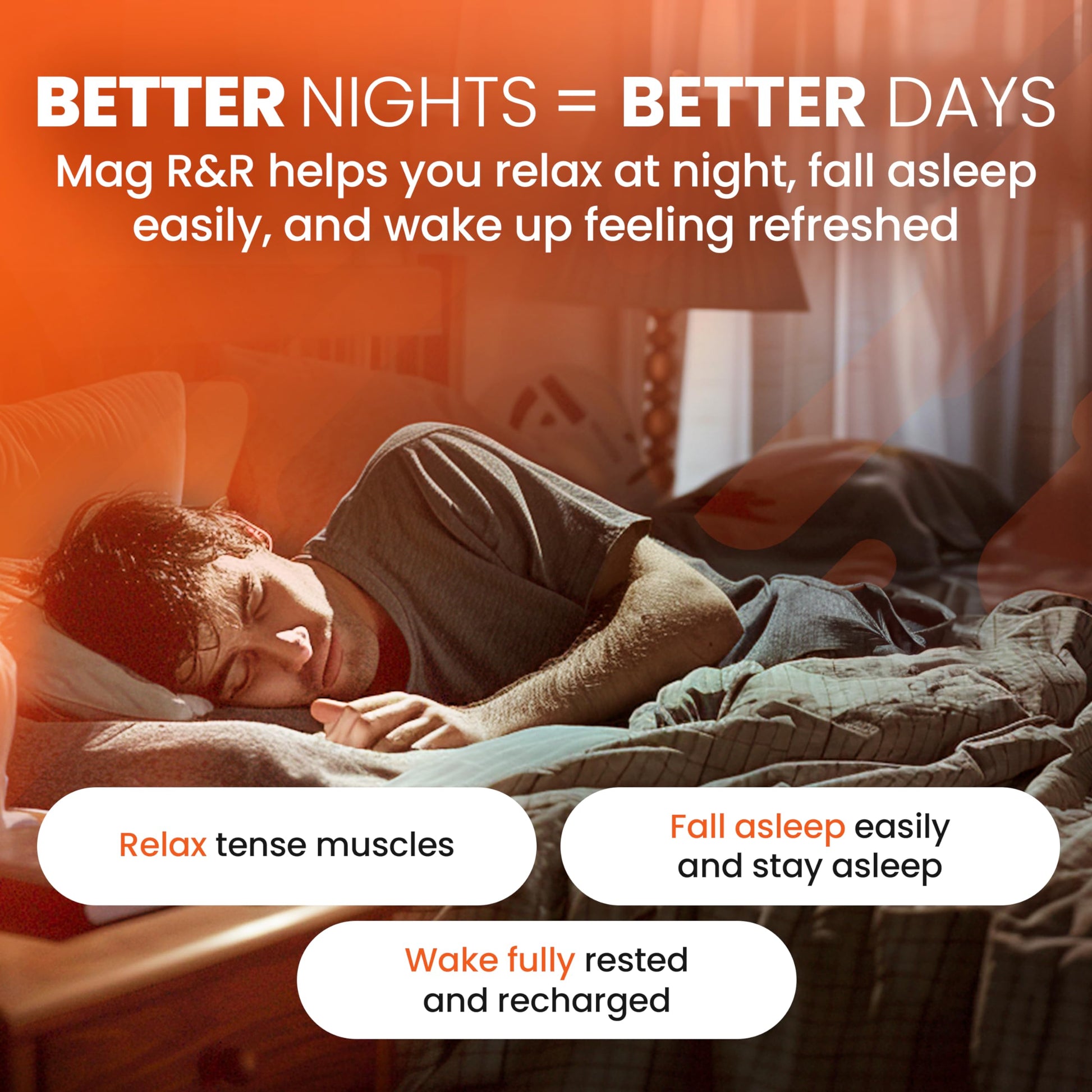 SaltWrap Mag R&R - Nighttime Muscle Cramps Support, Natural Sleep Support for Adults with Magnesium Glycinate for Muscle Spasm and Leg Cramps Relief, 90 Capsules SaltWrap uk supplements