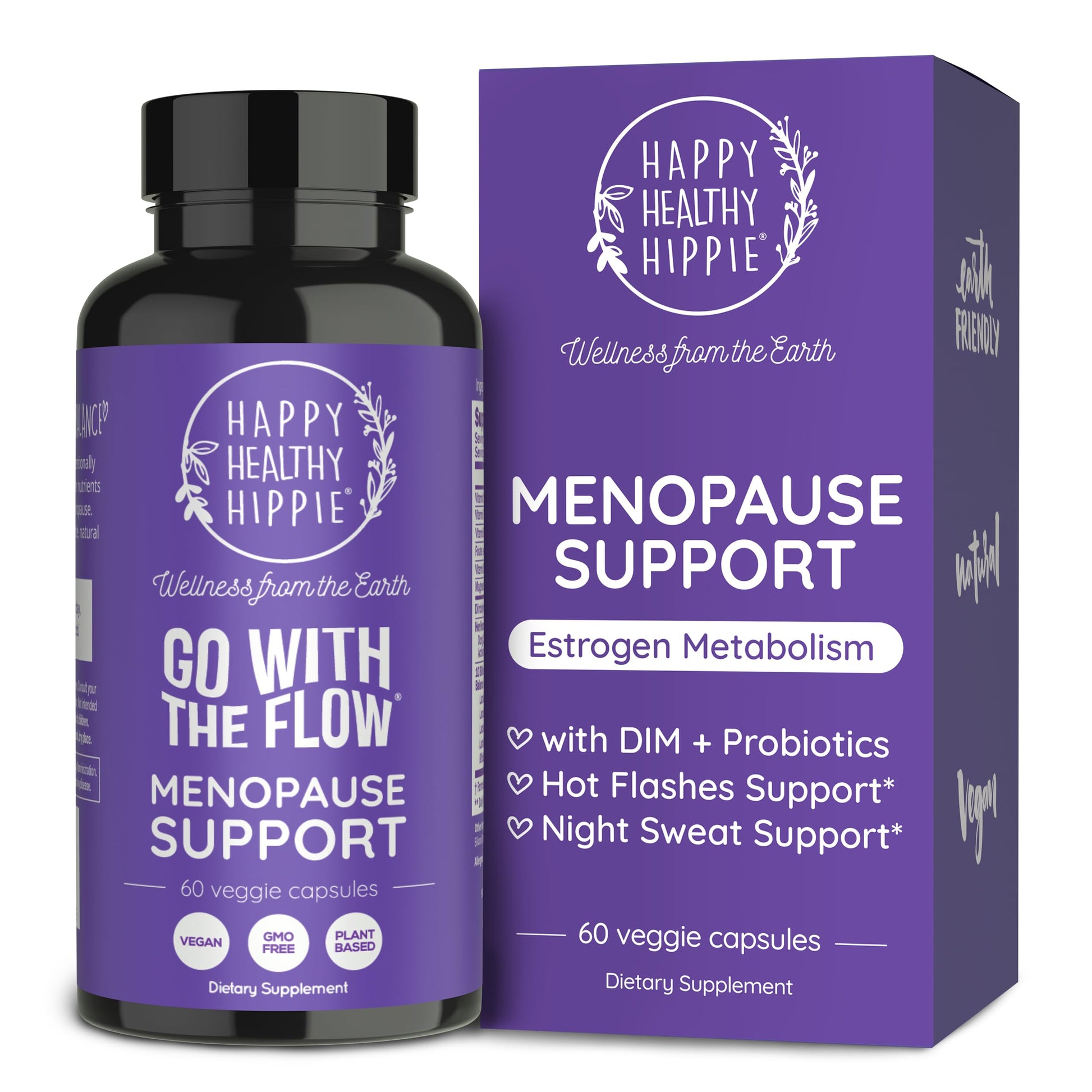 Menopause Supplements for Women – DIM Supplement + Probiotics | Estrogen Metabolism & Hormone Balance Support | Perimenopause Relief | Hot Flashes, Mood Swings & Night Sweats | Dong Quai | 60 Ct Happy Healthy Hippie uk supplements