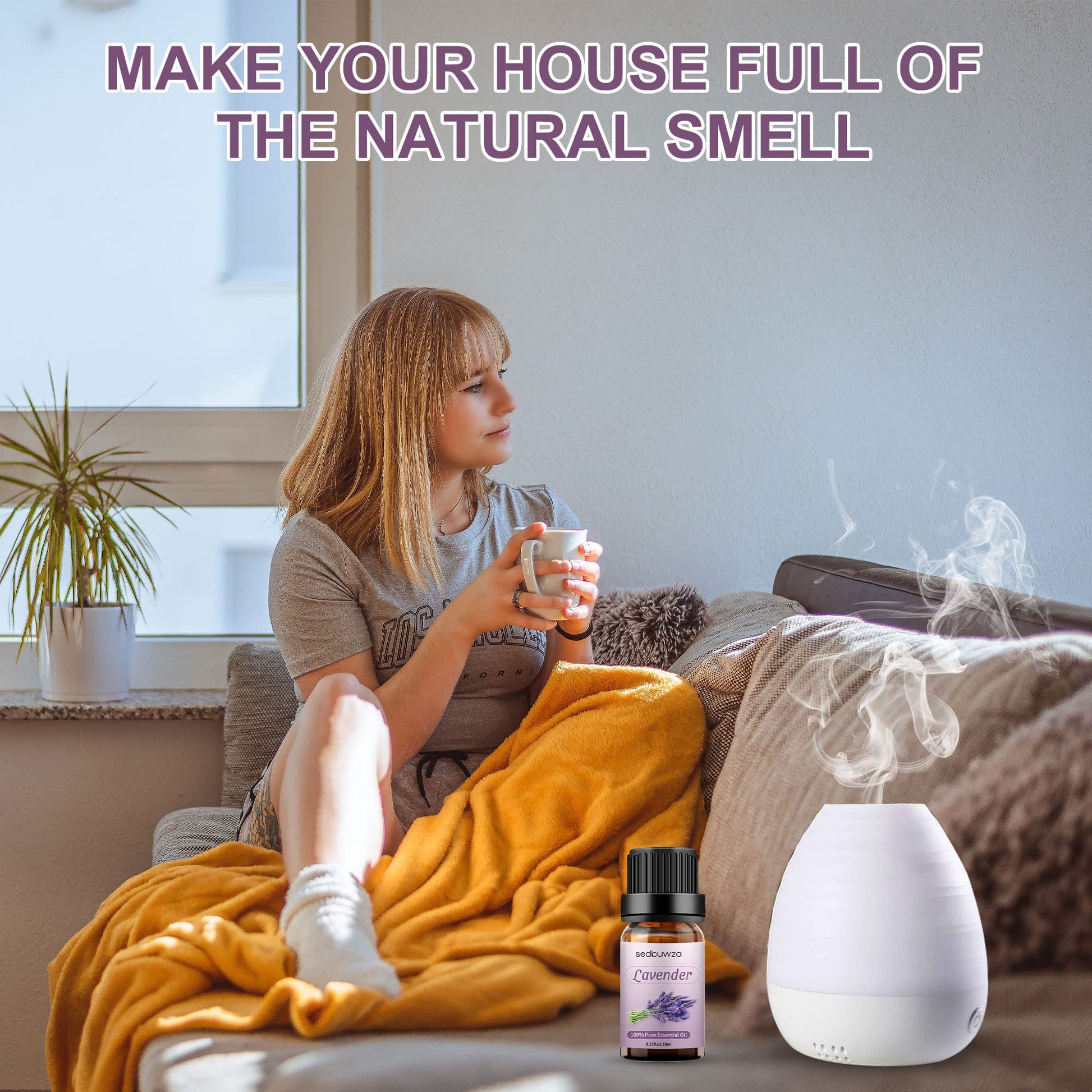 Sedbuwza Vanilla Oil Lavender Essential Oil Gift Set, 100% Pure Organic Fragrance Oil Set for Diffuser Sedbuwza uk supplements
