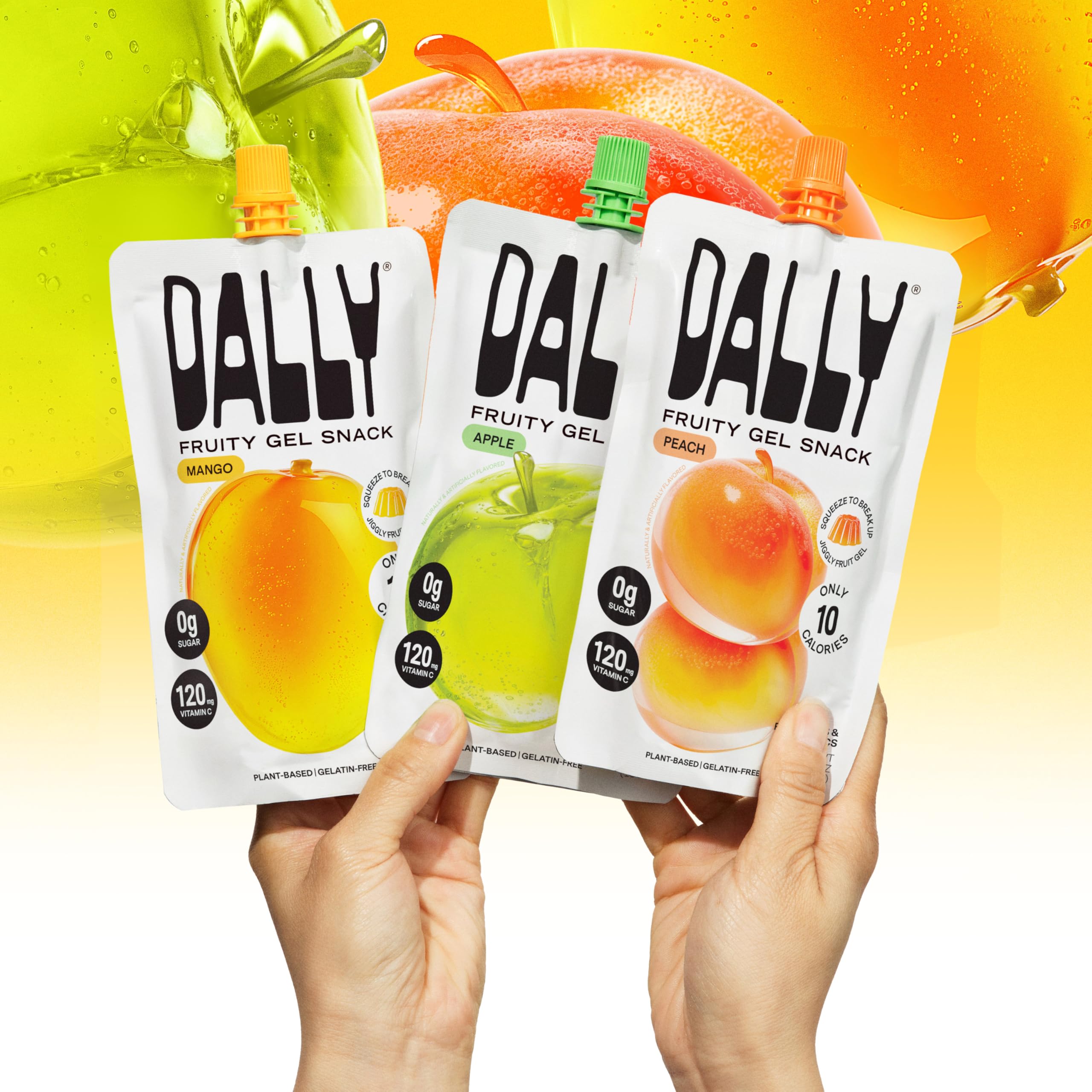 Dally Variety Pack [Mango, Peach & Apple] Drinkable Konjac Jelly 10 Pouches | 10-Calorie Keto, Gluten Free, Sugar Free Korean Fruit Snack | Prebiotics & Postbiotics for Skin, Immune, Weight Management DALLY uk supplements