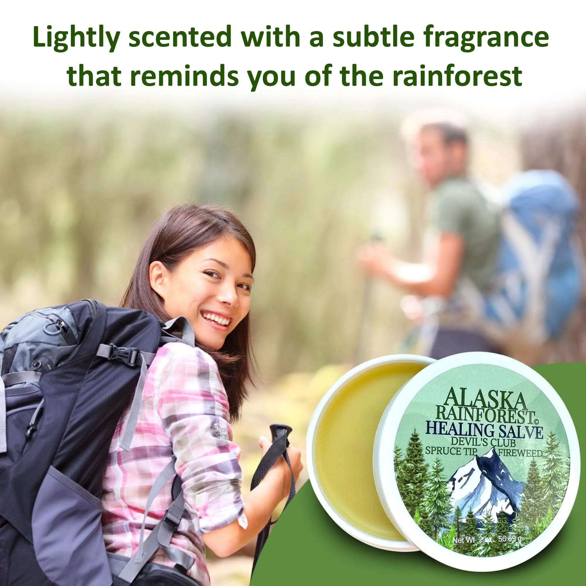 Snowy Summit Alaska Rainforest Salve - Herbal Salve for Dry Skin & Joint Relief - Natural Super Salve for Soothing Skin with Gentle Aroma - Body & Hand Salve - Muscle Rub with Alaskan Devil’s Club Oil Snowy Summit uk supplements