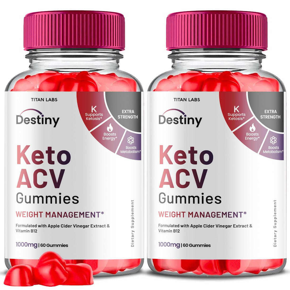 (2 Pack) Destiny Keto ACV Gummies, Destiny Keto ACV Gummies Advanced Weight Loss Titan Labs uk supplements