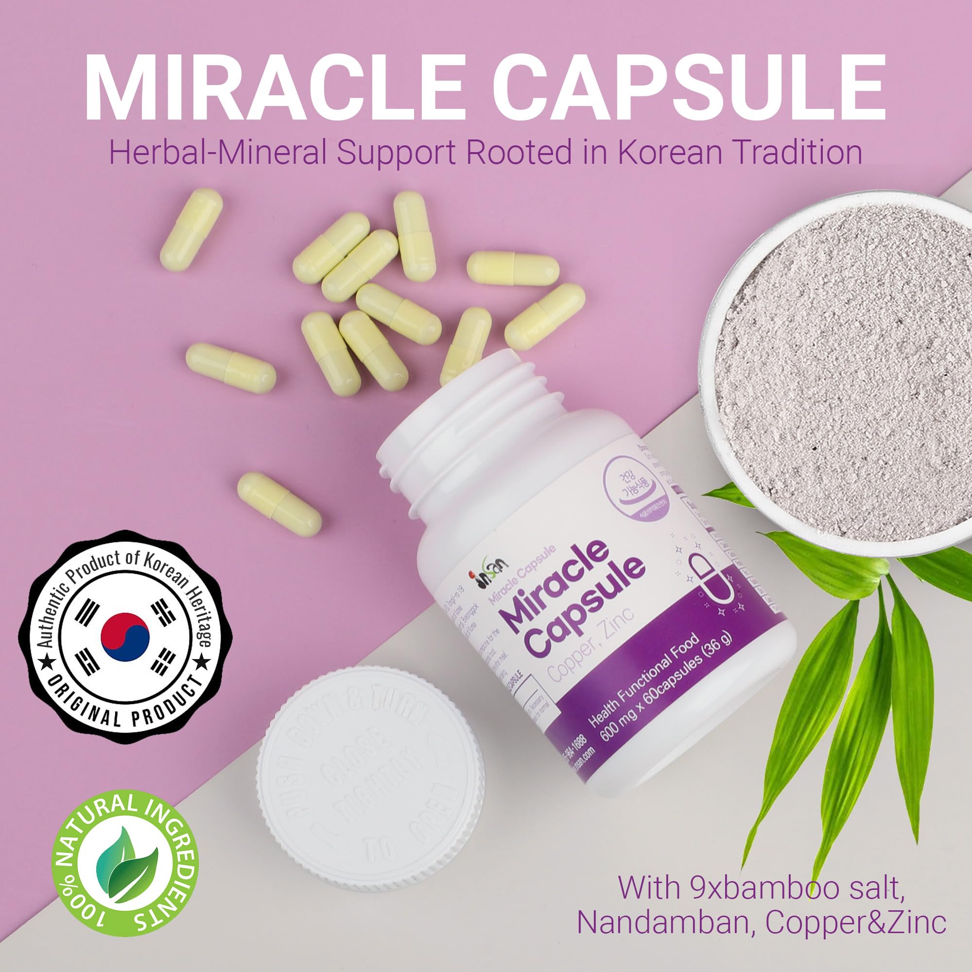 INSANORIGINS Miracle Capsule Immune Defense Support Supplement 18g (600mg - 30 Capsules) [Starter Pack] INSANORIGINS uk supplements