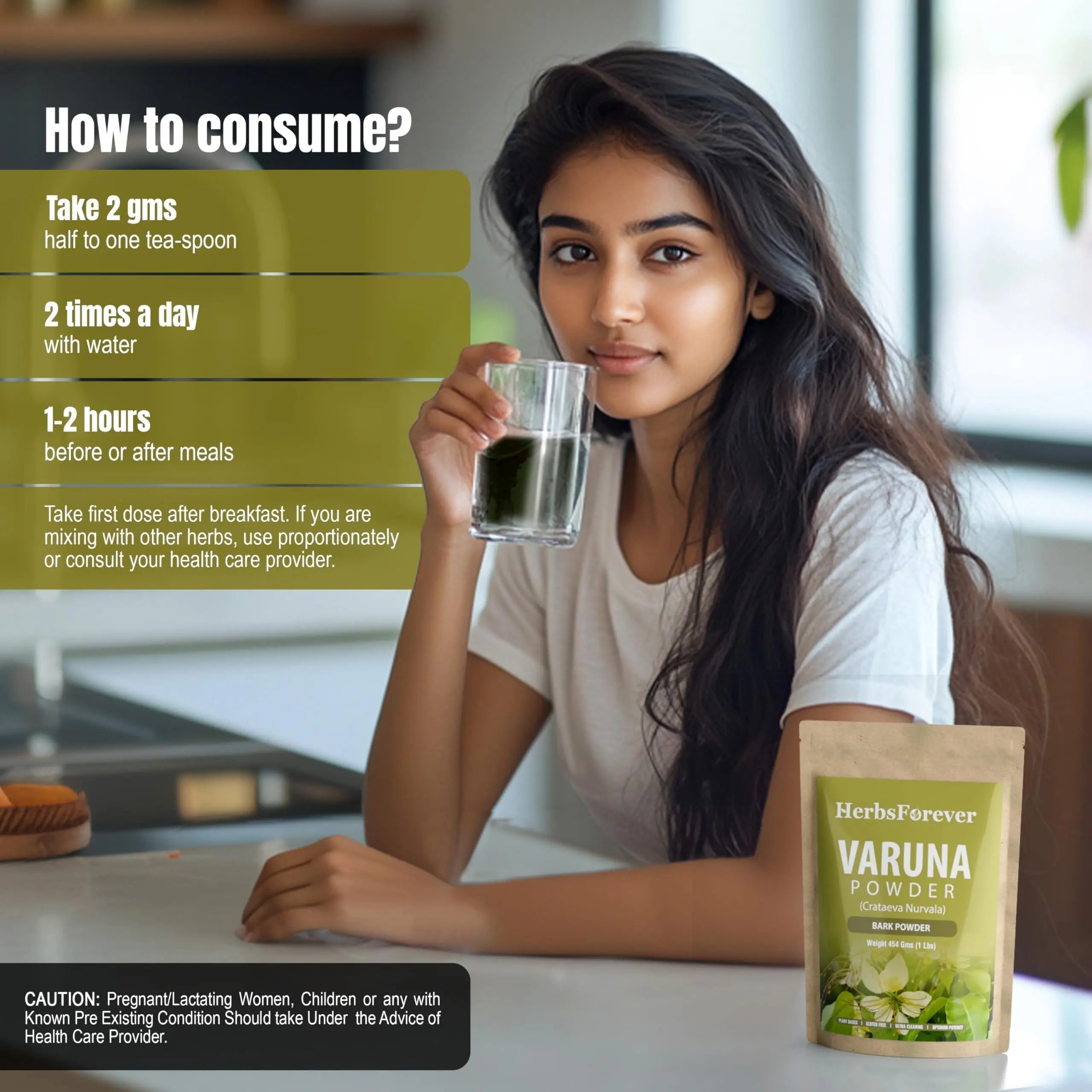 HerbsForever Varuna Powder – Crataeva Nurvala – Prostate Health – Support Prostatic, Kidneys, Gall Bladder and Urinary Tract Health – Non GMO, Organic, Vegan – 454 GMS Herbsforever uk supplements