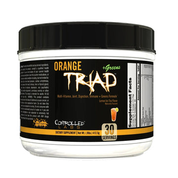 CONTROLLED LABS Orange Triad Plus Greens for Men and Women, 30 Servings Iron Free Sports Supplement for Overall Health CONTROLLED LABS uk supplements