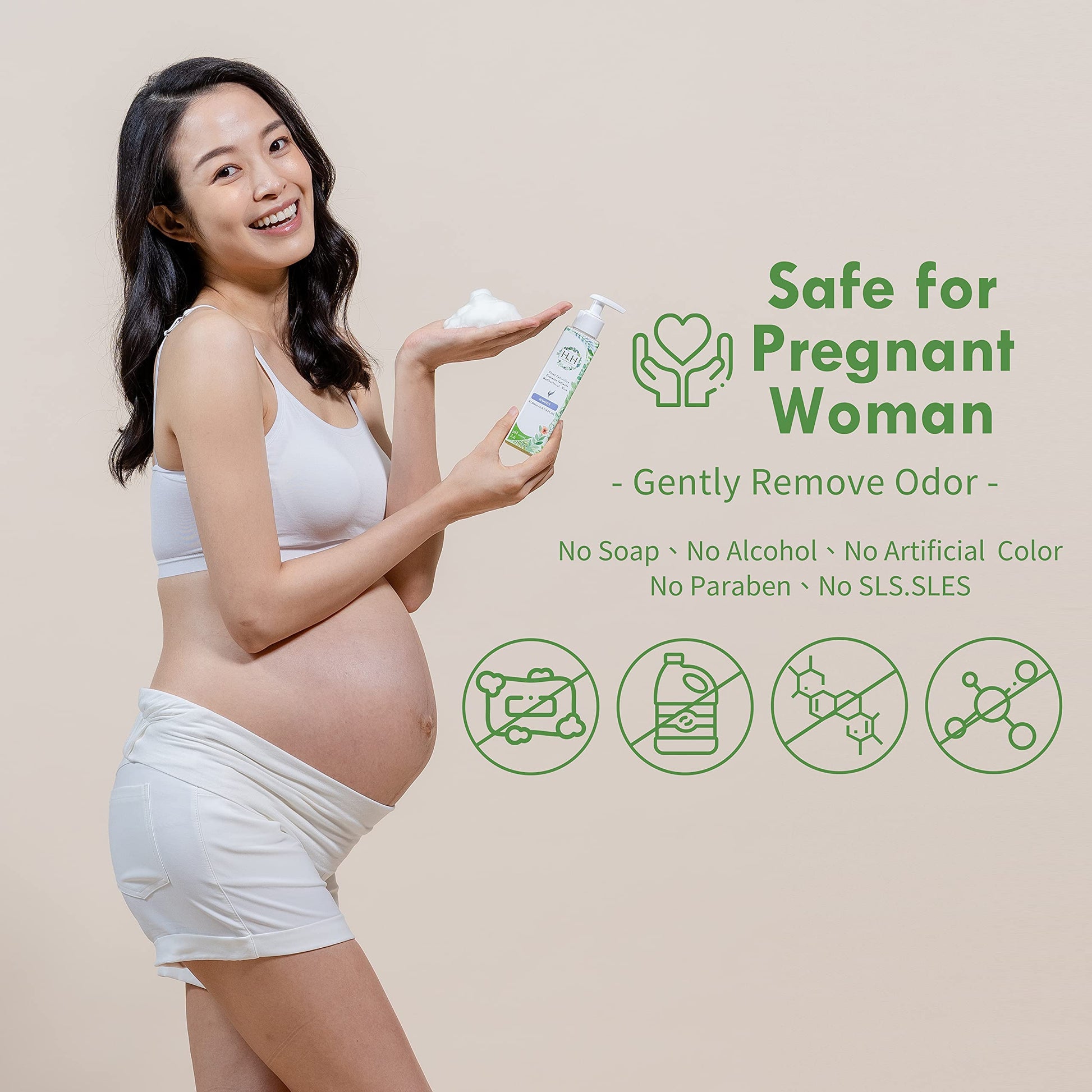 Feminine Wash+Panties Stain Remover Detergent - Natural Essential Oil Scent Vaginal Wash Women HH Herb & Health uk supplements