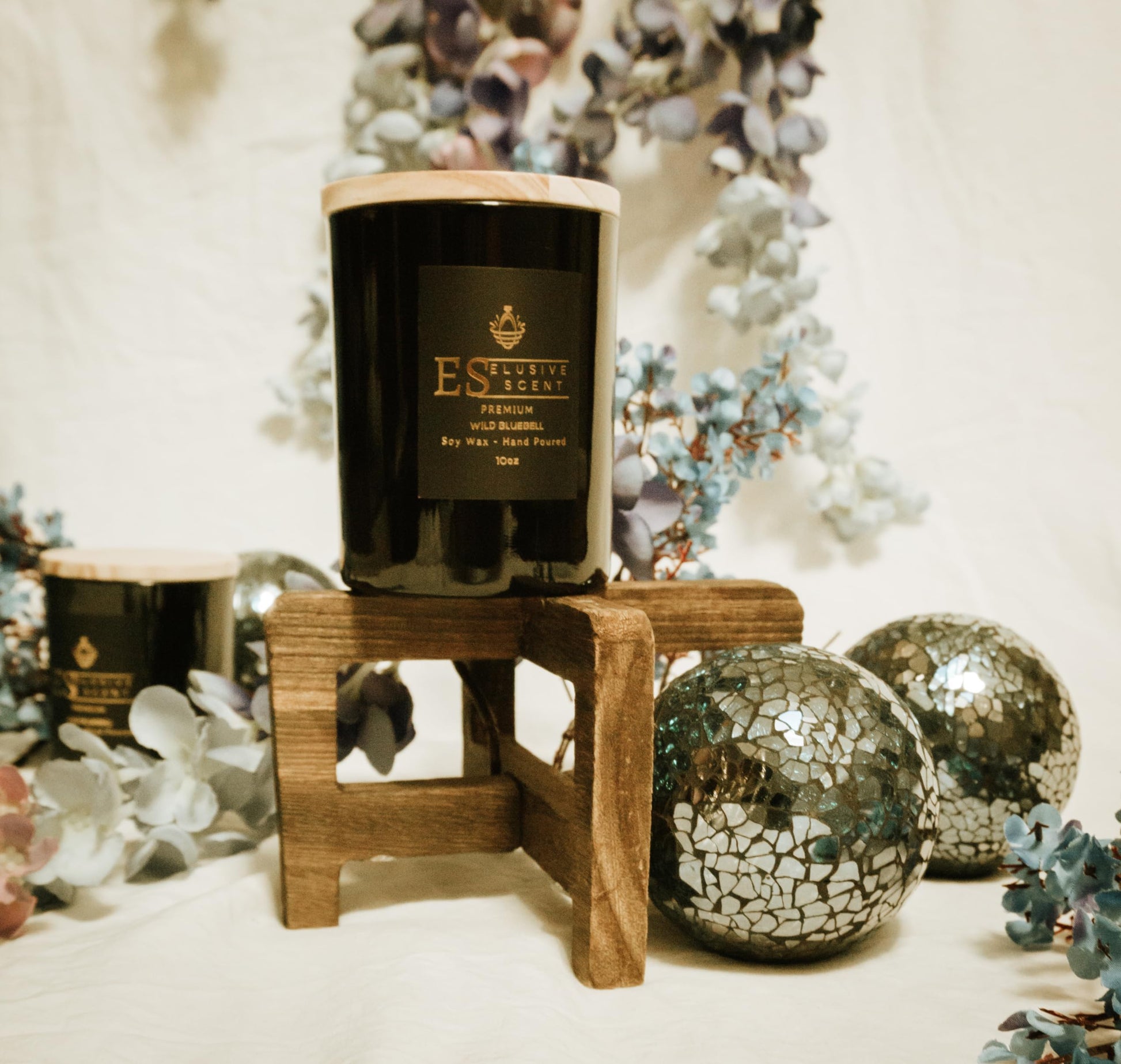 Wild Bluebell | 10oz | Premium Candle | Scented Candle | Aromatherapy | Essential Fragrance Oils Elusive Scent uk supplements
