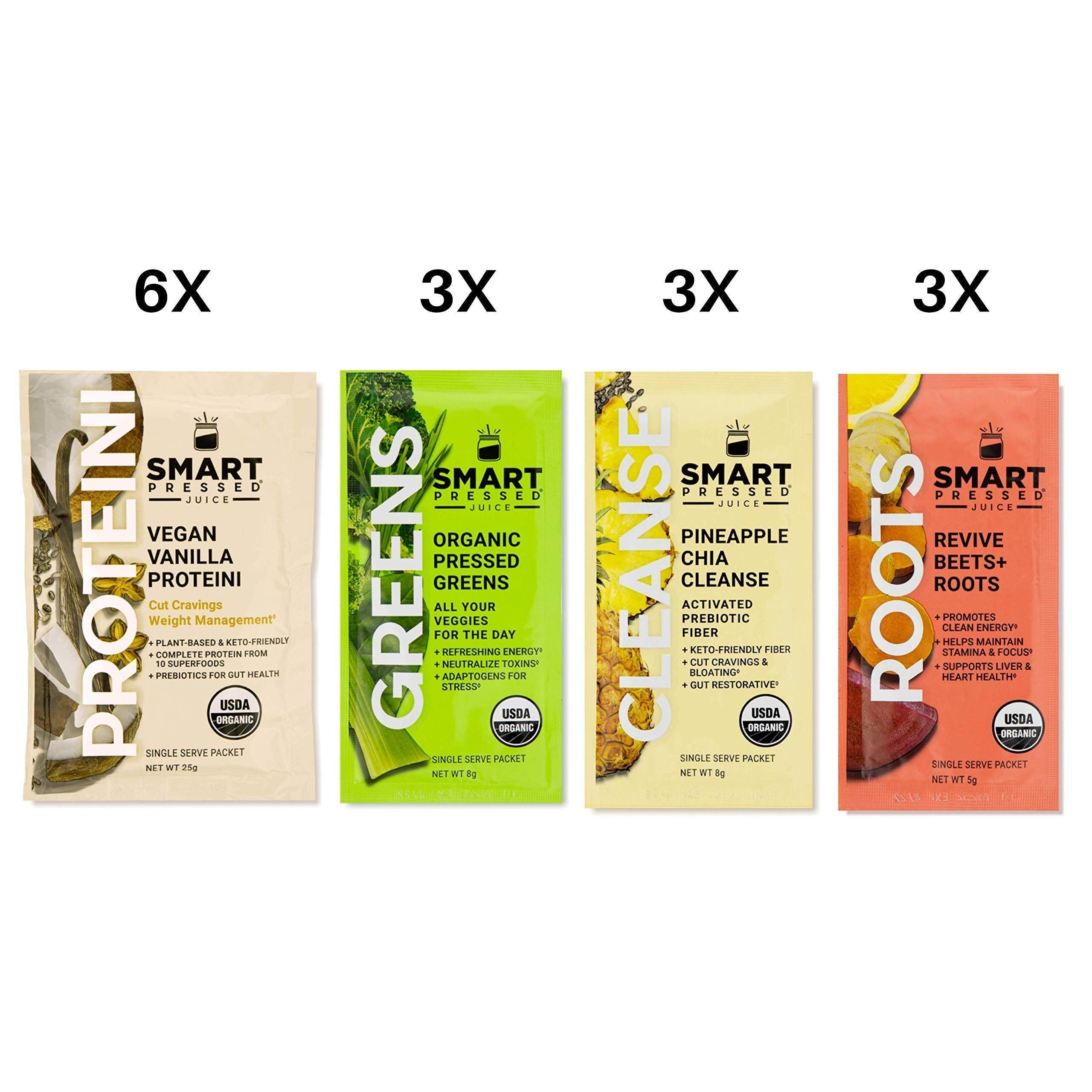 SMART Pressed Juice 3-Day Organic Juice Cleanse | Healthy Detox Program | Vegan Vanilla Protein SMART Pressed uk supplements