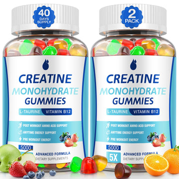 MaxHemp Creatine Gummies for Men & Women - Creatine Monohydrate Gummies 5g, Muscle Builder, Energy Boost & Pre-Workout Supplement, MaxHemp uk supplements