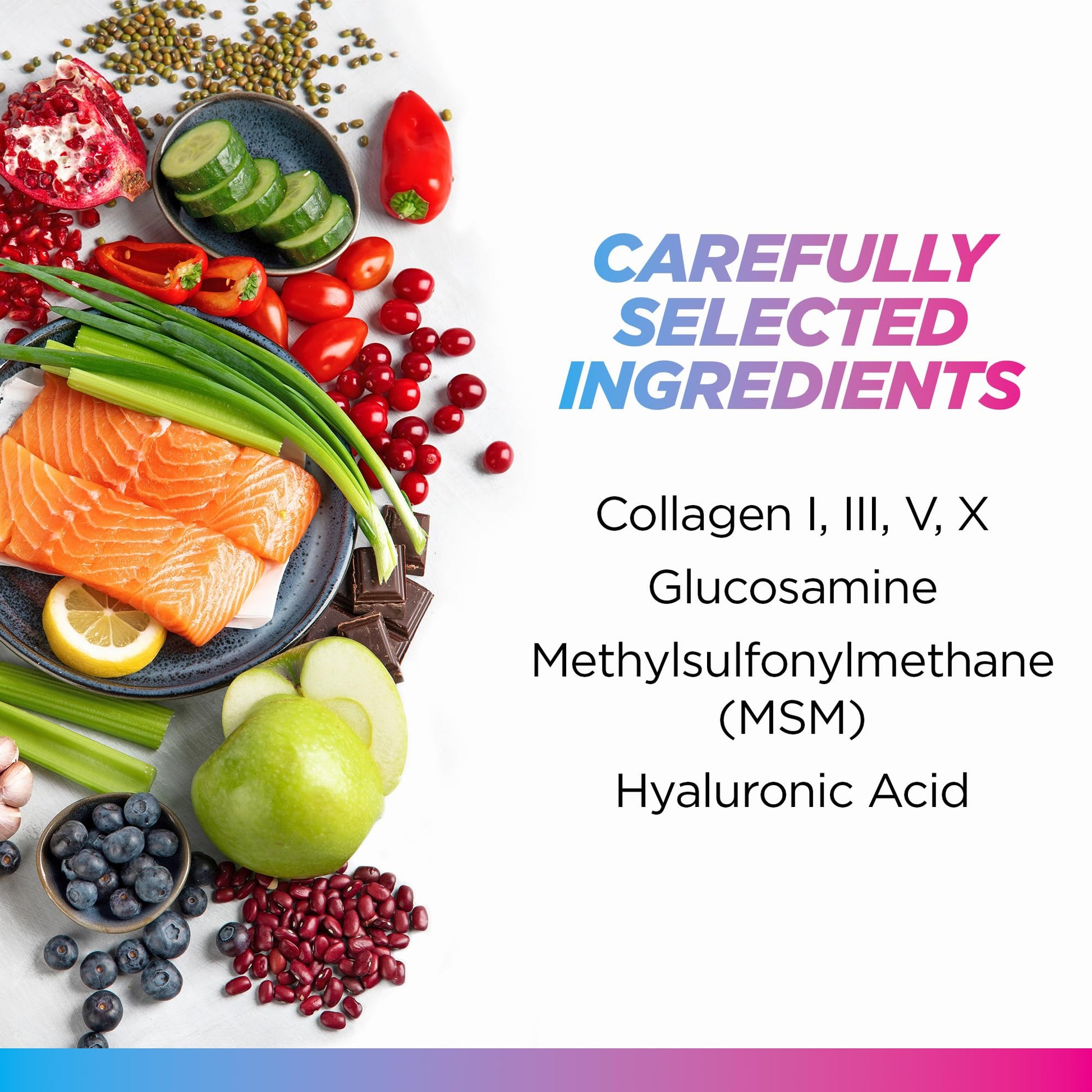 Livingood Daily Collagen + Joint Support, Grass Fed Multi Collagen Peptides I III V X with Hyaluronic Acid, Joint Support Supplement for Women & Men, Hair Skin Nails, Keto & Gluten Free, 120 Capsules Livingood Daily uk supplements
