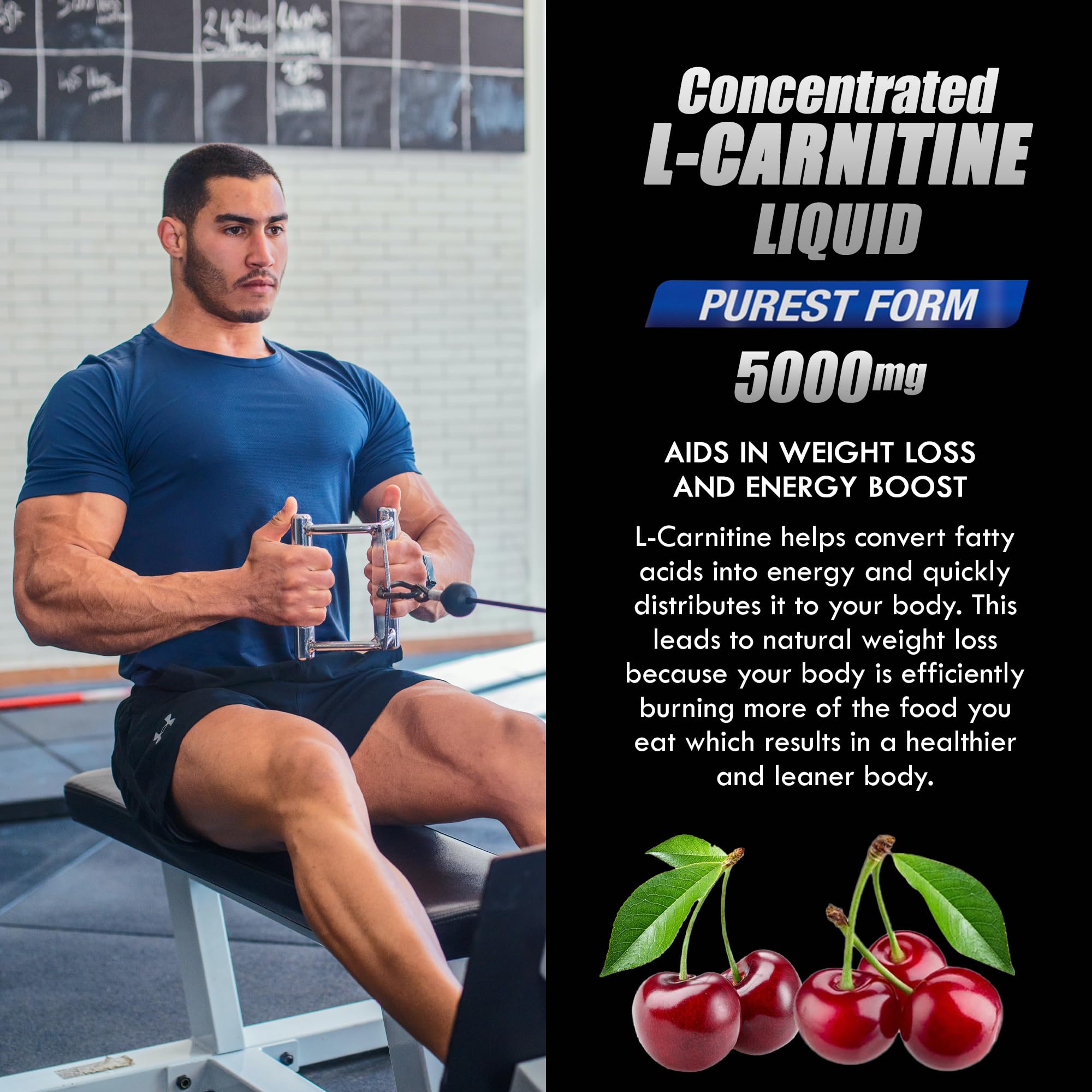 Parker Naturals L-Carnitine 5000 Mg Premium Dietary Supplement Liquid - 16 Oz All Natural Parker Naturals uk supplements