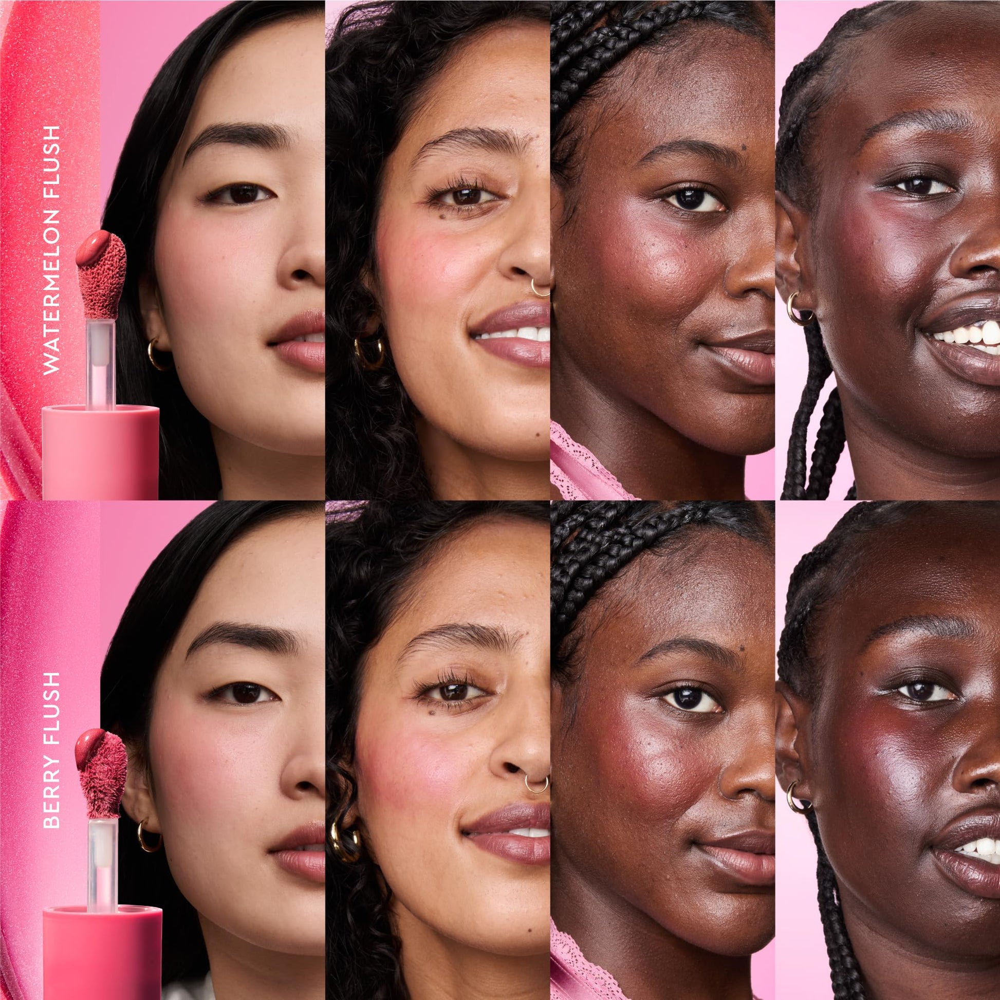 Glow Recipe Niacinamide Dewy Flush Tinted Liquid Blush Serum - Glowy Blush for Cheeks to Smooth, Hydrate & Brighten - Liquid Korean Makeup with Buildable Soft Pink Tint - Watermelon Flush (0.4 oz) Glow Recipe uk supplements