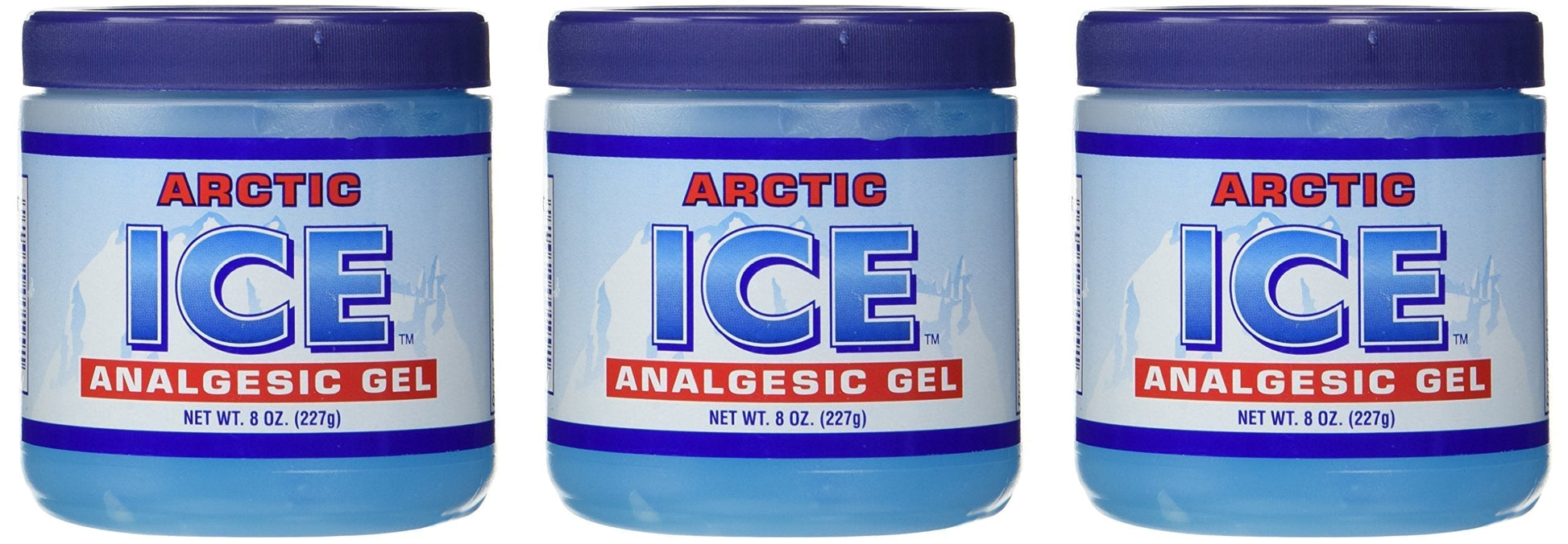 ARCTIC ICE 3 Pack (8 Oz Each) Topical Analgesic Gel for Pain Relief, Adults (Unisex) ARCTIC ICE uk supplements