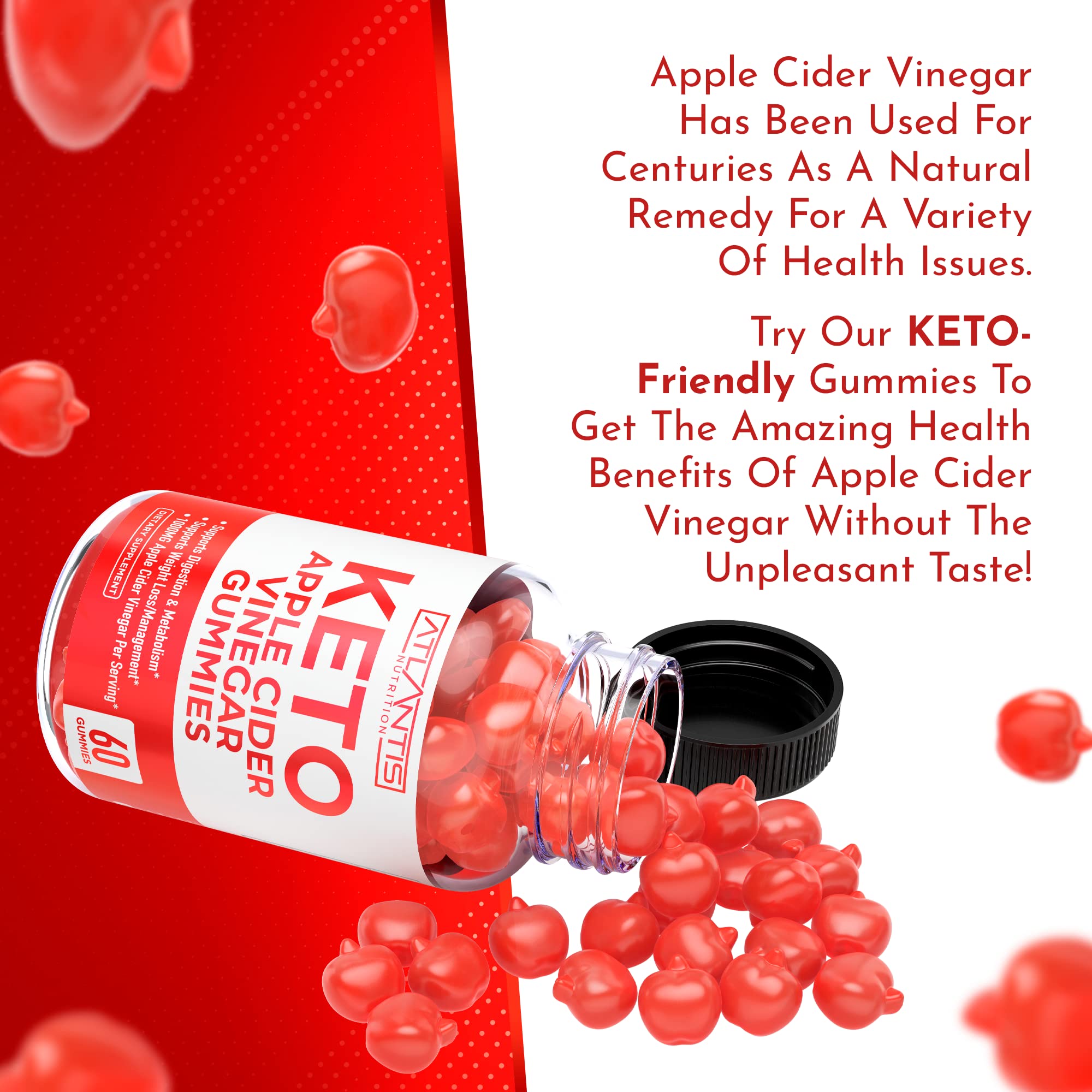 Keto ACV Gummies for Weight Loss - Apple Cider Vinegar Keto ACV Gummies Formulated Atlantis Nutrition uk supplements