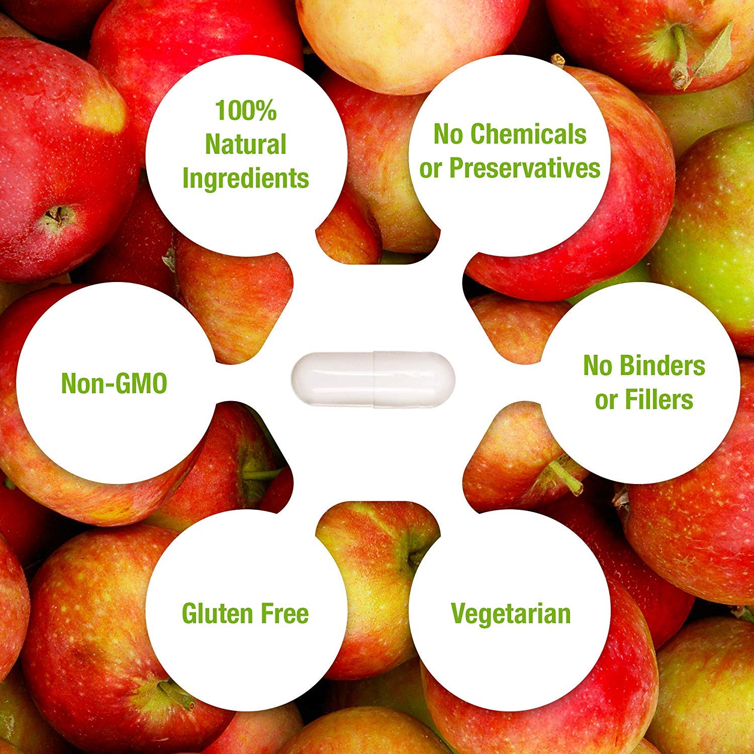 Apple Cider Vinegar 1500mg, 100% Organic, Pure & Raw - Healthy Digestion Key Nutrition uk supplements