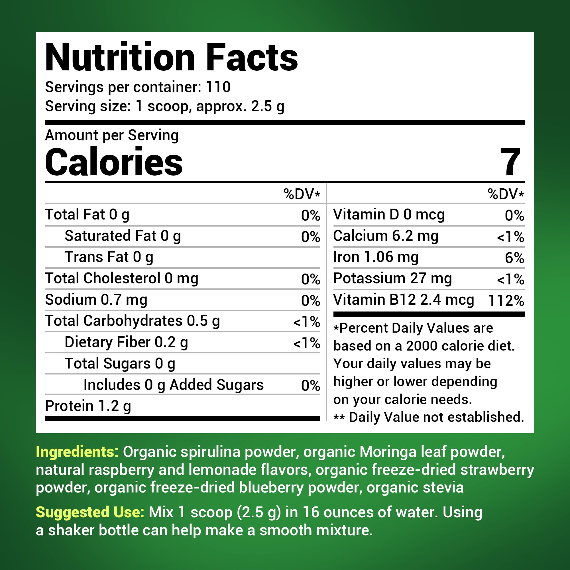 Dr. Berg's (Veggie Solution) Organic Super Greens Powder w/Spirulina - Raw Green Dr. Berg Nutritionals uk supplements
