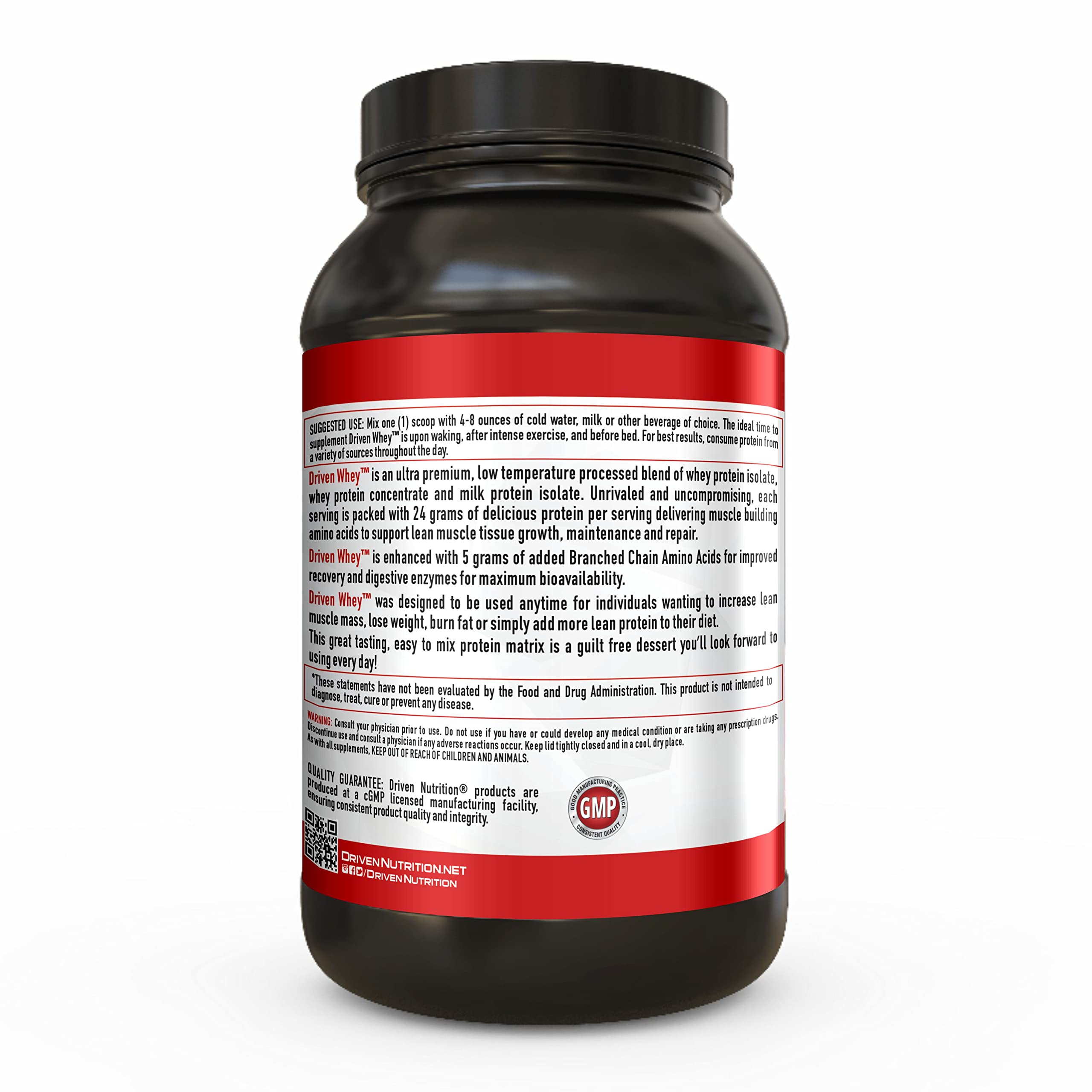 Driven WHEY- Grass Fed Whey Protein Powder: Delicious, Clean Protein Shake Driven Nutrition uk supplements