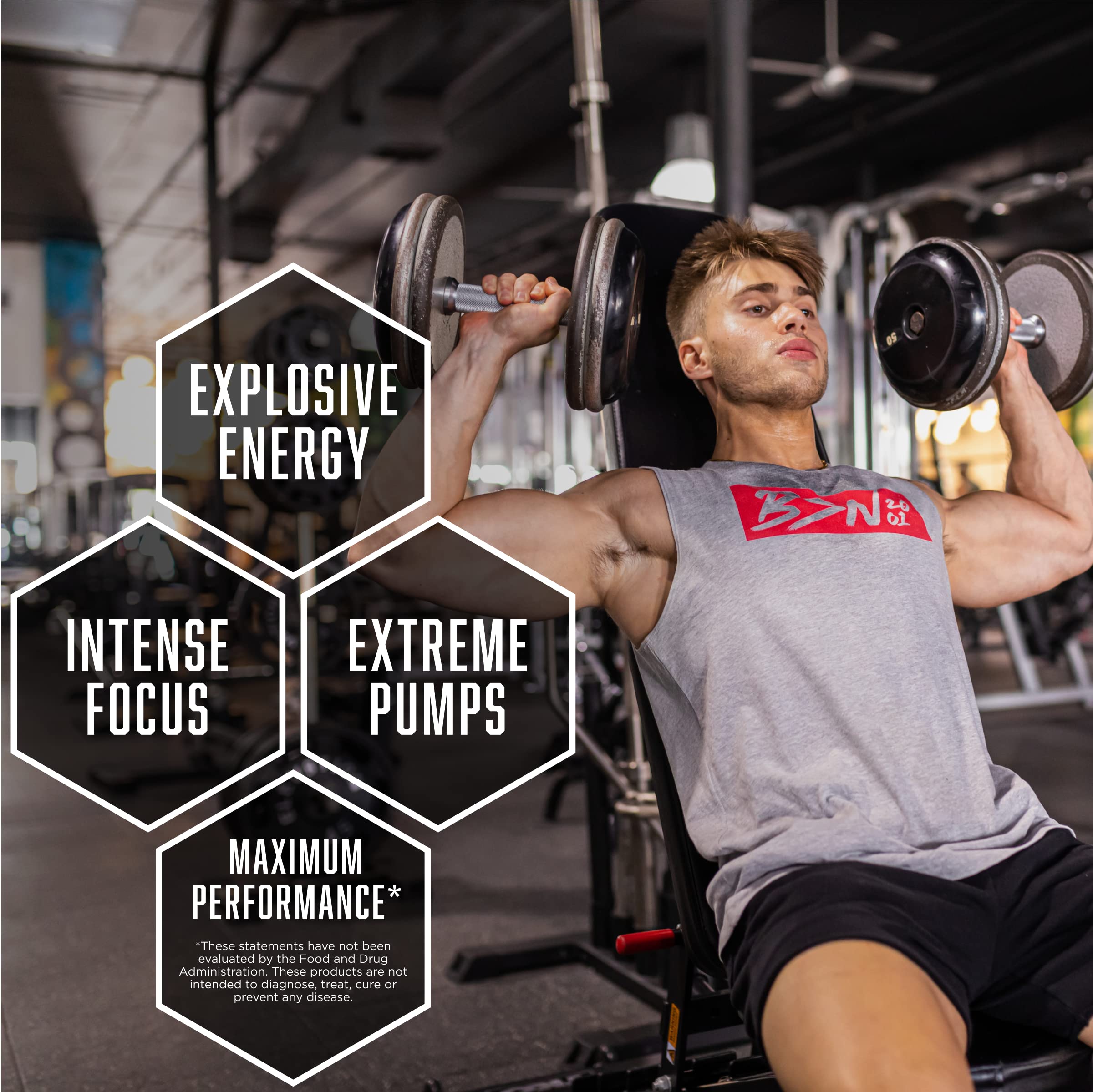 BSN N.O.-XPLODE Pre Workout Supplement with Creatine, Beta-Alanine, and Energy BSN uk supplements