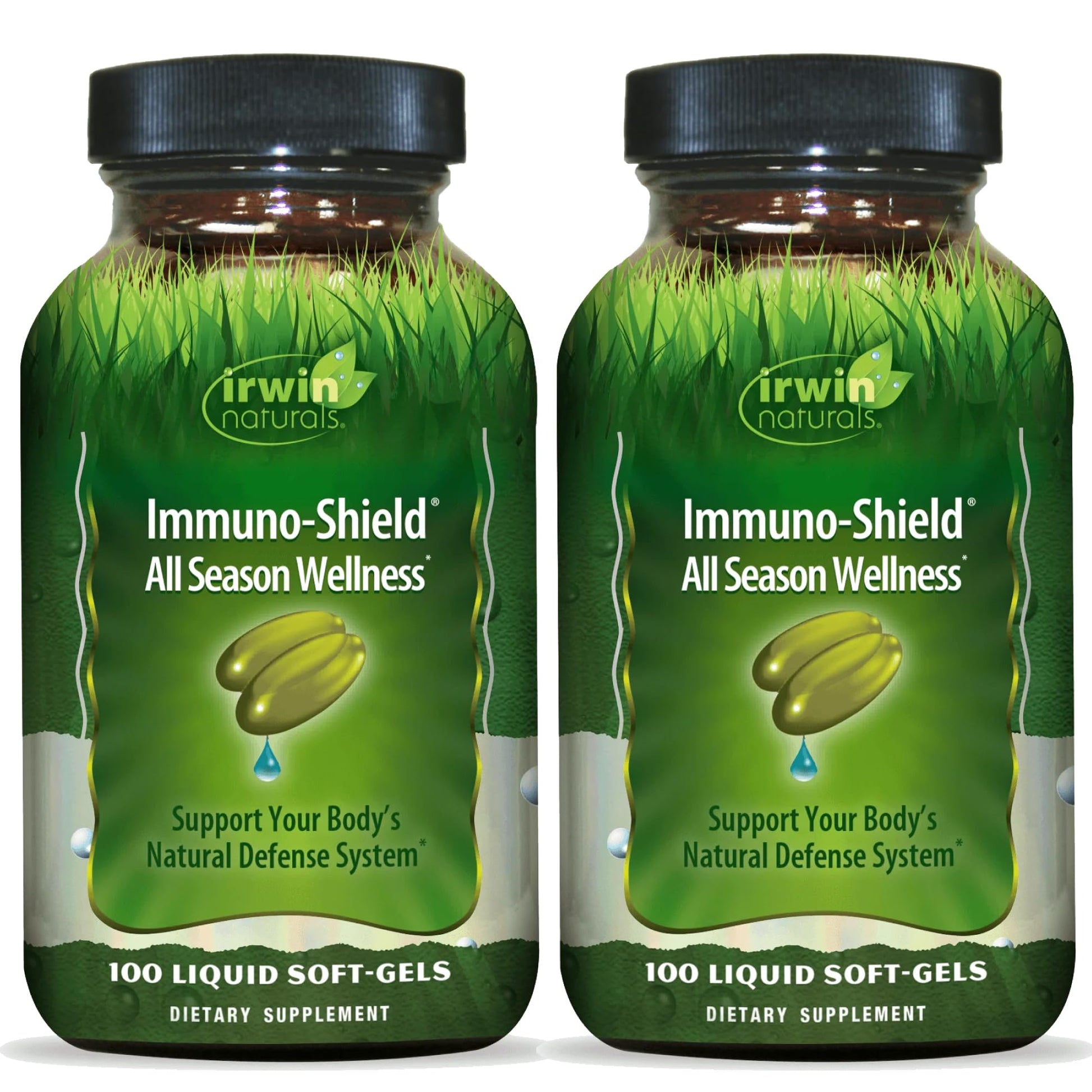 Irwin Naturals Immuno-Shield All Season Wellness for Body's Natural Defense System - 100 Liquid Softgels (2 Pack) Irwin Naturals uk supplements