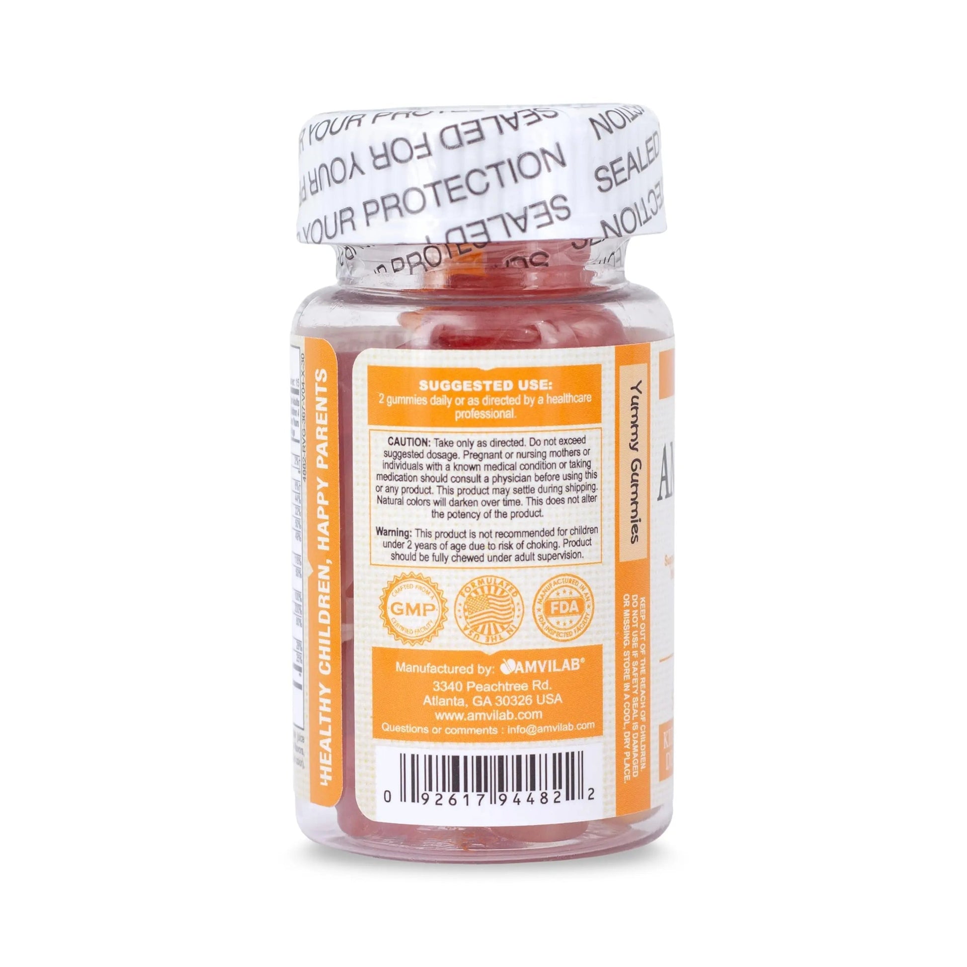 AMVILAB Amevit Kids Gummy Multivitamin – Complete Daily Vitamins for Children – with Essential Nutrients for Growth & Immunity AMVILAB uk supplements