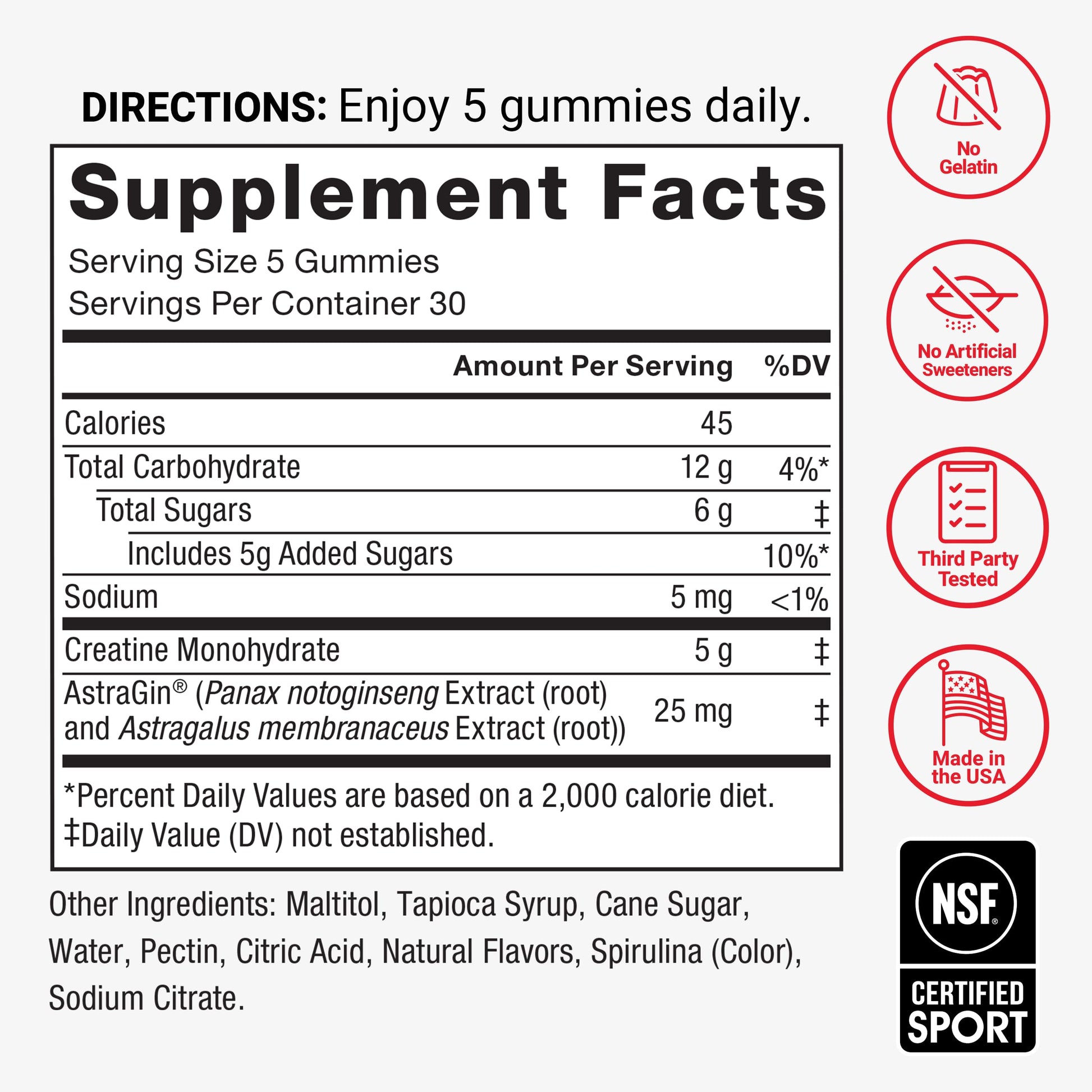 Force Factor Creatine Monohydrate Gummies, NSF Certified, 5g Dose for Men & Women to Support Muscle, Strength, Recovery, Cognitive Health & Memory, Packaging May Vary, Blue Raspberry, 150 Gummies Force Factor uk supplements