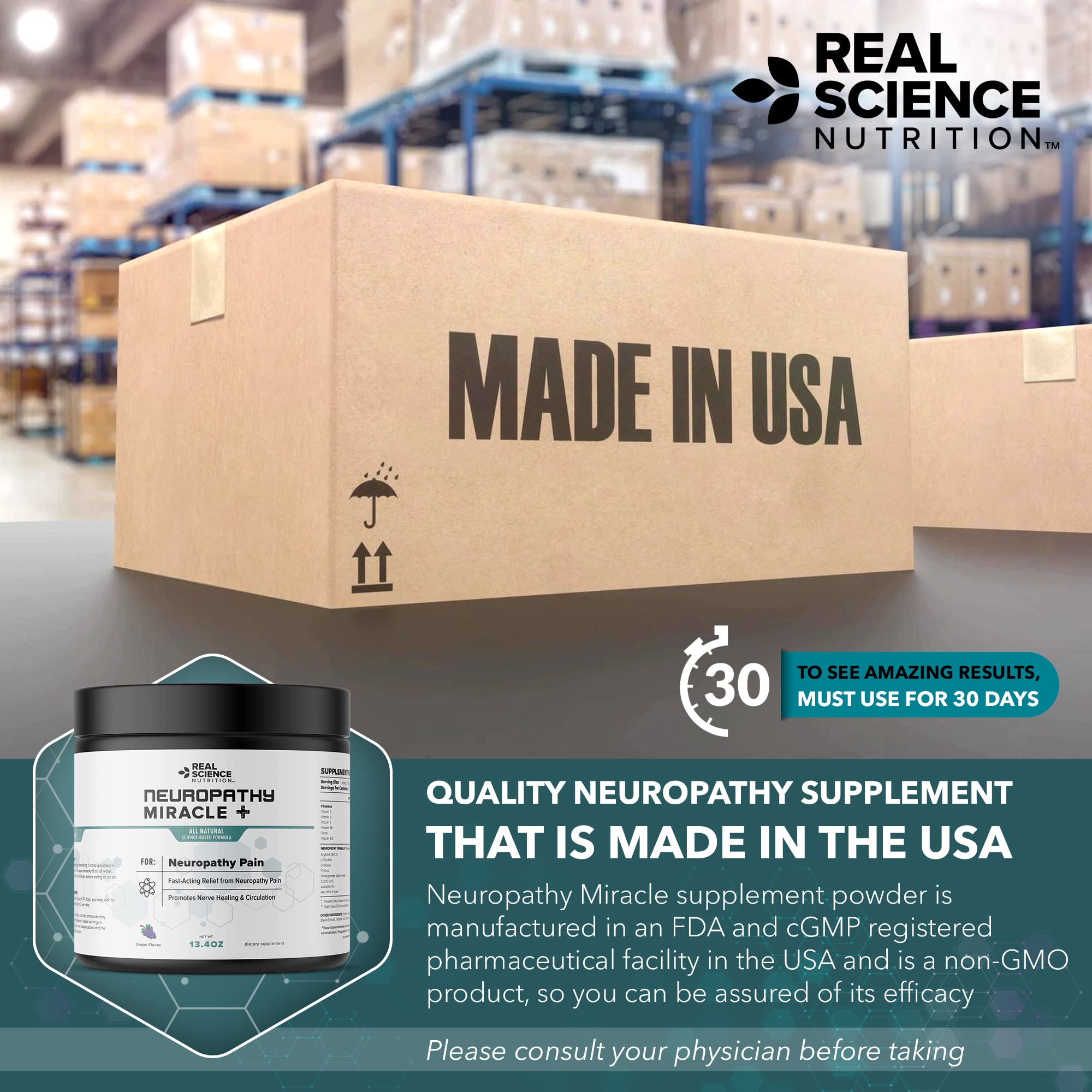 Real Science Nutrition Offers Neuropathy Miracle a Natural Powder Supplement to Improve Circulation and Provide Relief for Neuropathy Real Science Nutrition uk supplements