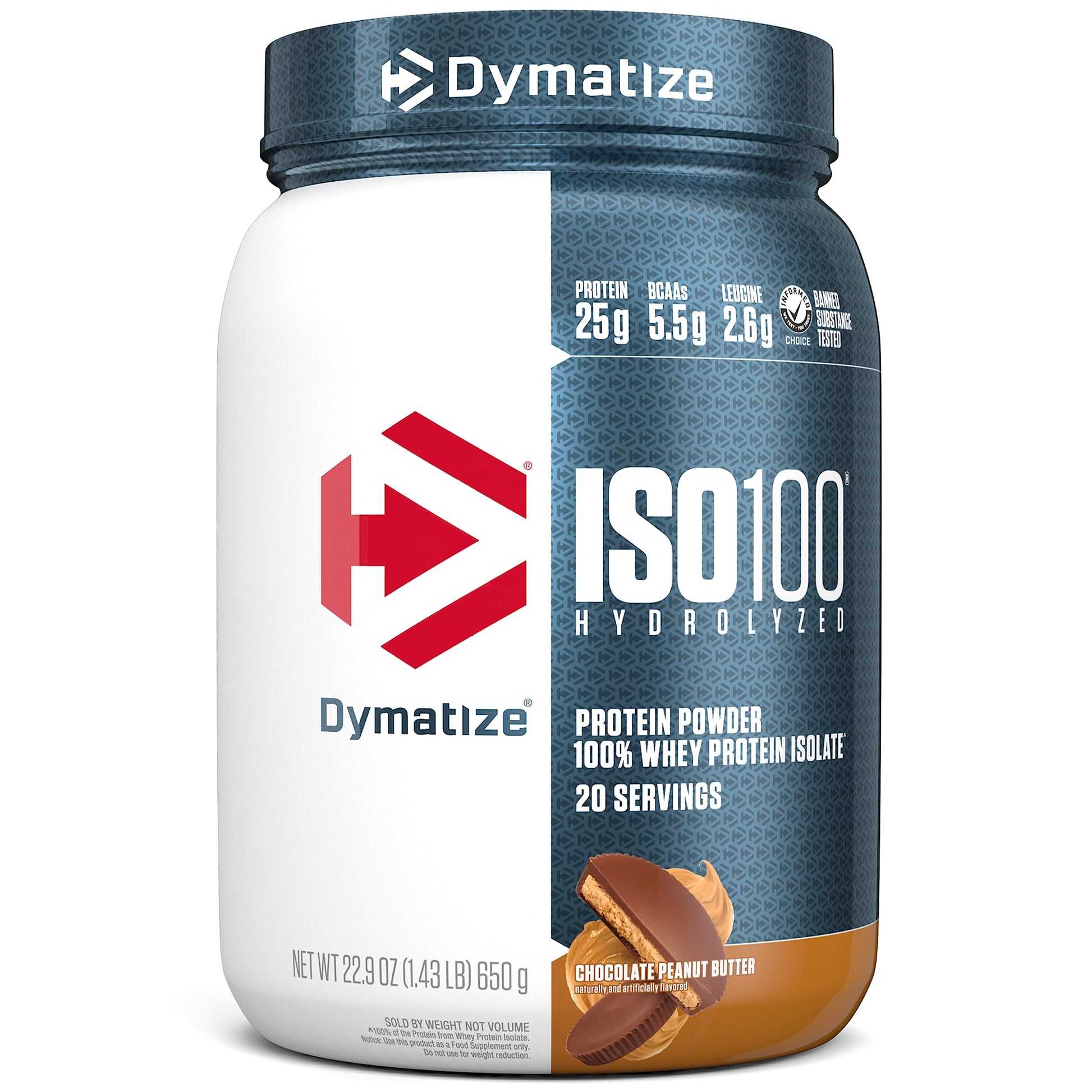 Dymatize ISO100 Whey Protein Powder with 25g of Hydrolyzed 100% Whey Isolate Dymatize uk supplements