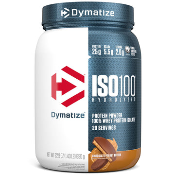 Dymatize ISO100 Whey Protein Powder with 25g of Hydrolyzed 100% Whey Isolate Dymatize uk supplements