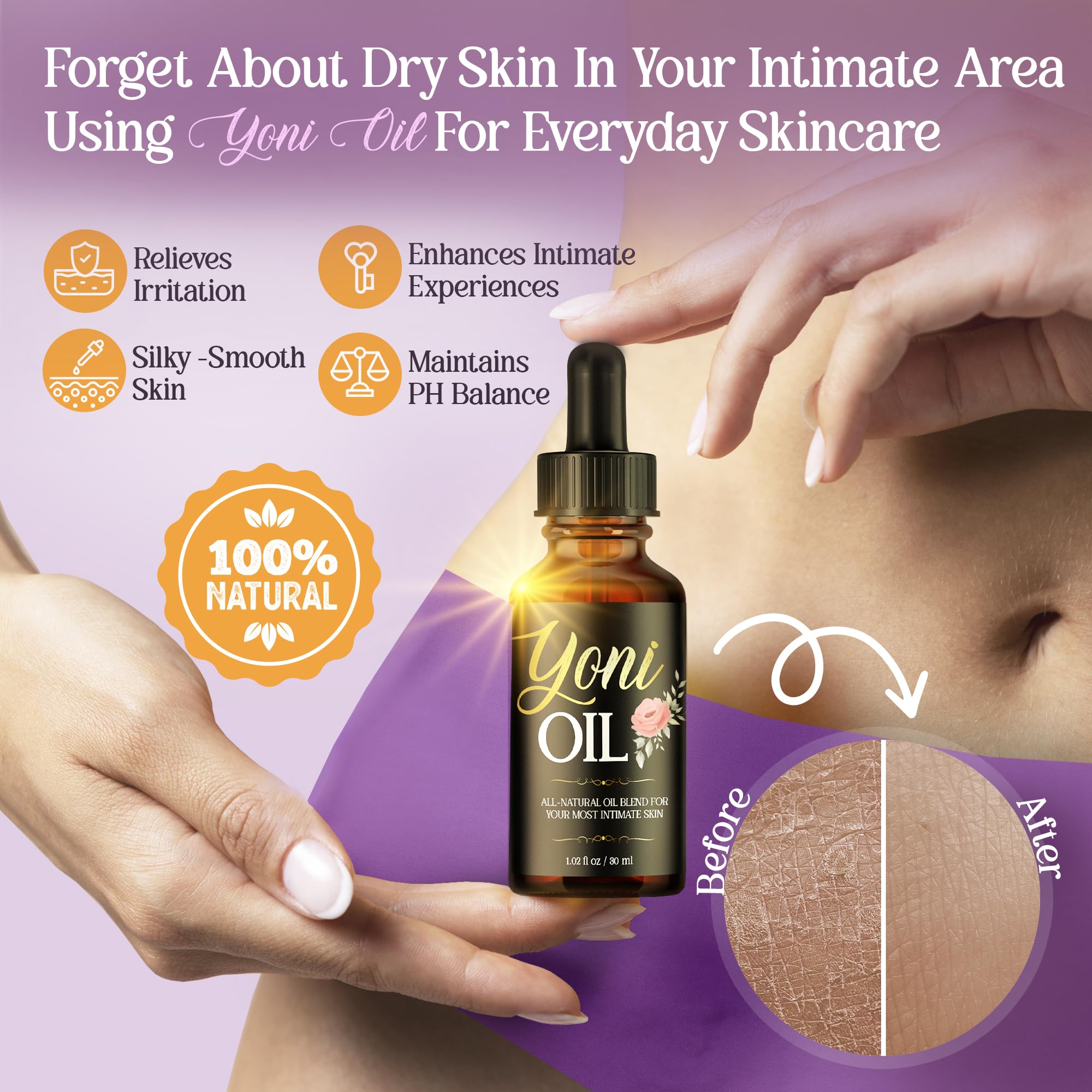 vibraxlabs Yoni Oil 1 Oz. Rose Scented Daily Feminine Wash Vulva Oil for pH Balance and Female Dryness vibraxlabs uk supplements