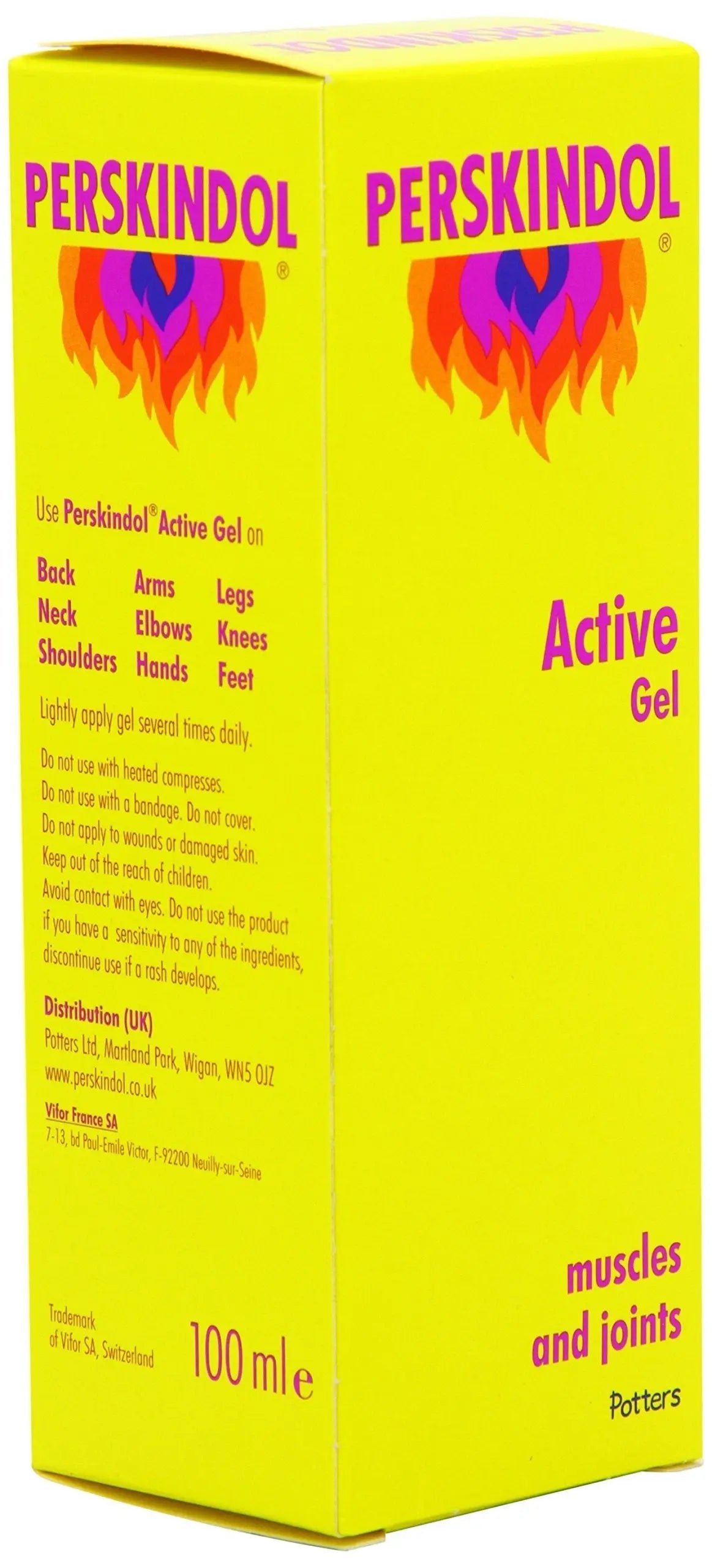 Perskindol Active Gel Dual Action Relief from Joint or Muscle Aches and Pains 100ml Perskindol uk supplements