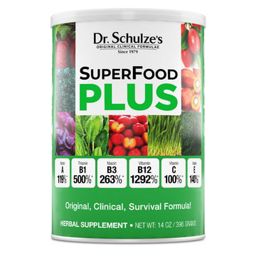 Dr. Schulze's SuperFood Plus - Everyday Superfood Supplement to Support Overall Wellness - Clean, Quality Nutrition - Supports Metabolism & Daily Energy - Gluten-Free & Dairy-Free - 14 oz Dr. Schulze's uk supplements