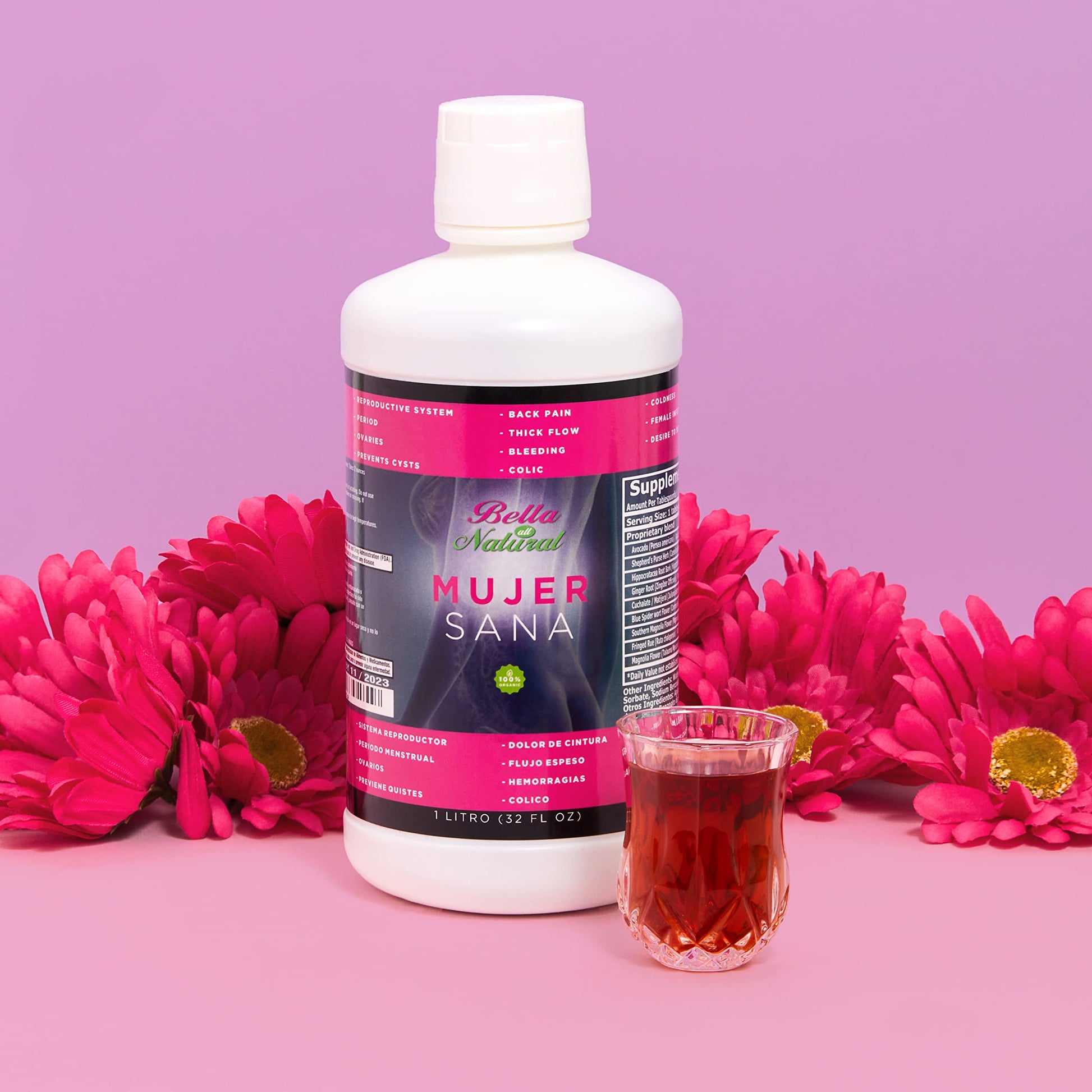 Bella All Natural Mujer Sana Healthy Woman, Hormonal imbalance, PCOS, Period Cramps Bella All Natural uk supplements